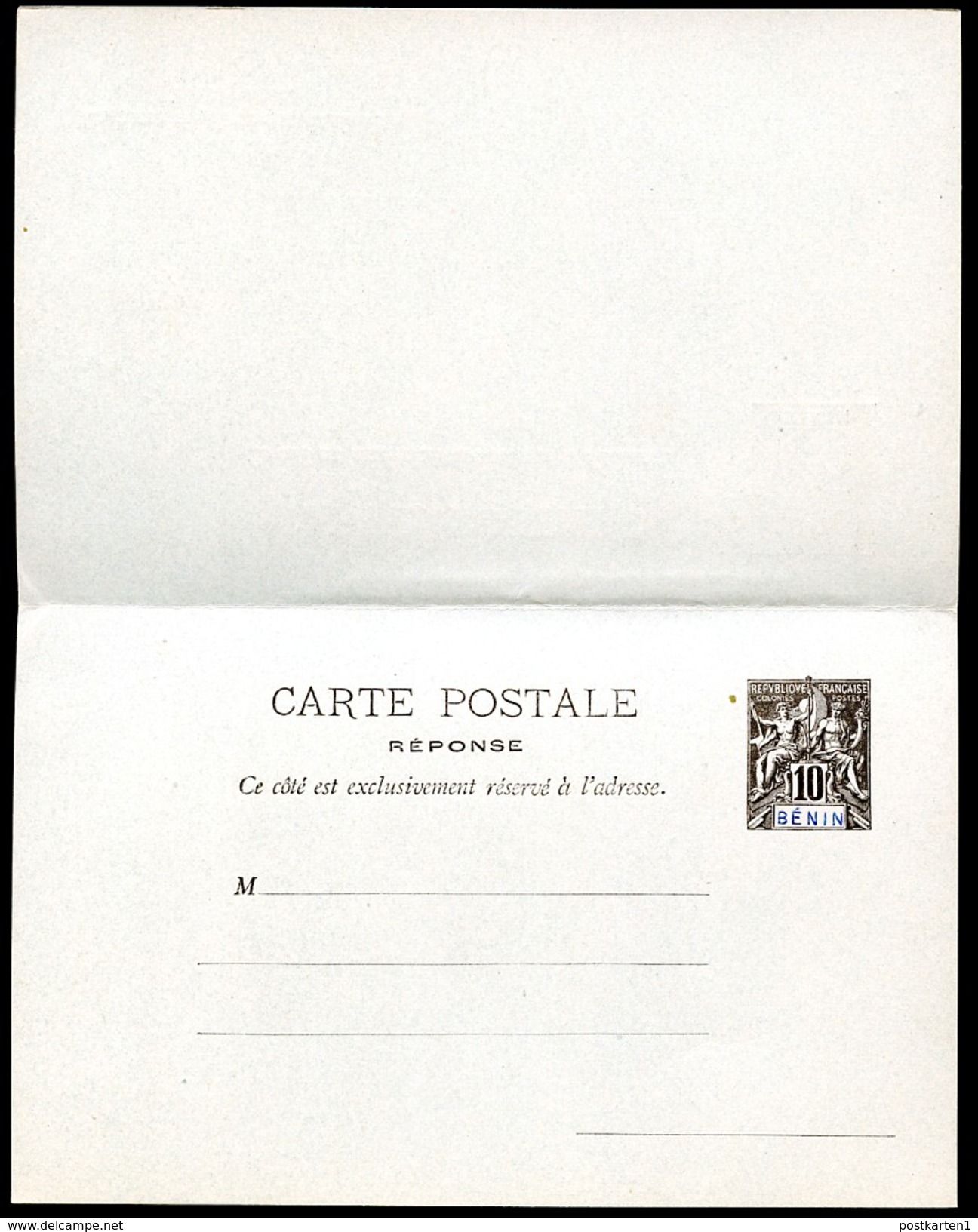 BÉNIN Postal Cards #5-6 Mint 1893 - Lettres & Documents