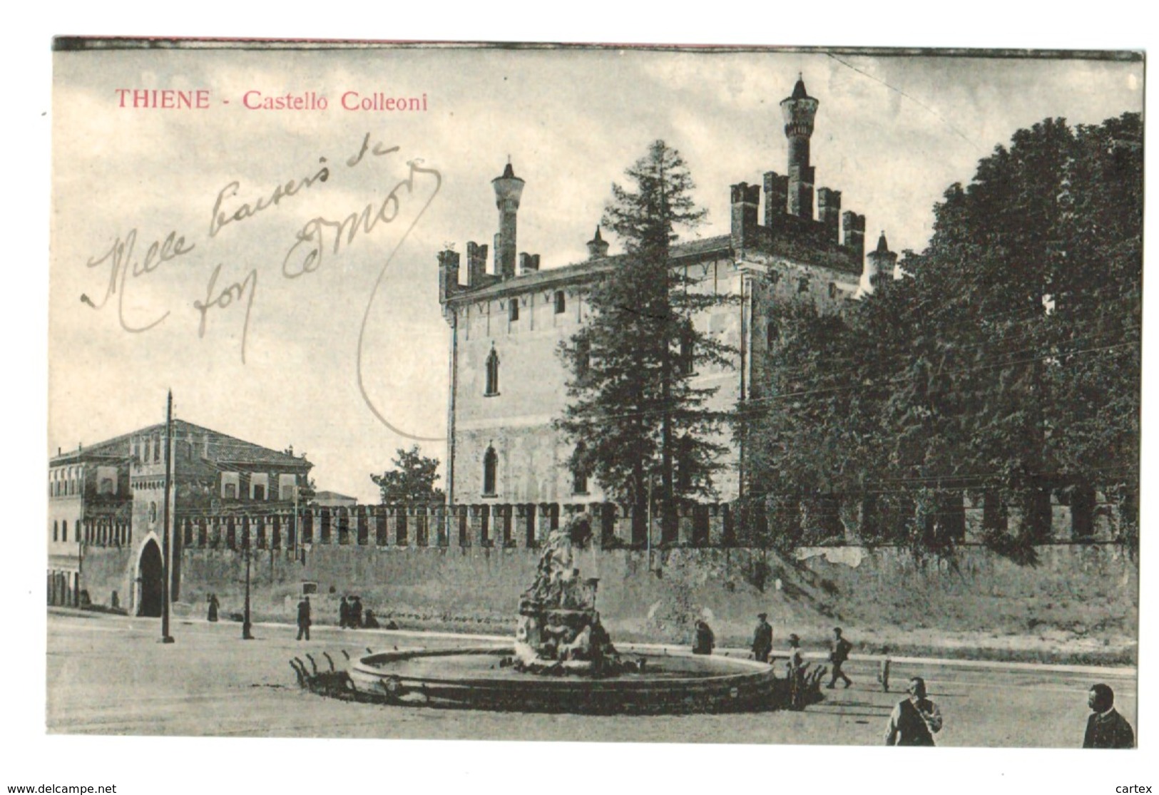 15144   CPA   THIENE  Castello Colleoni 1918        2 SCANS - Vicenza