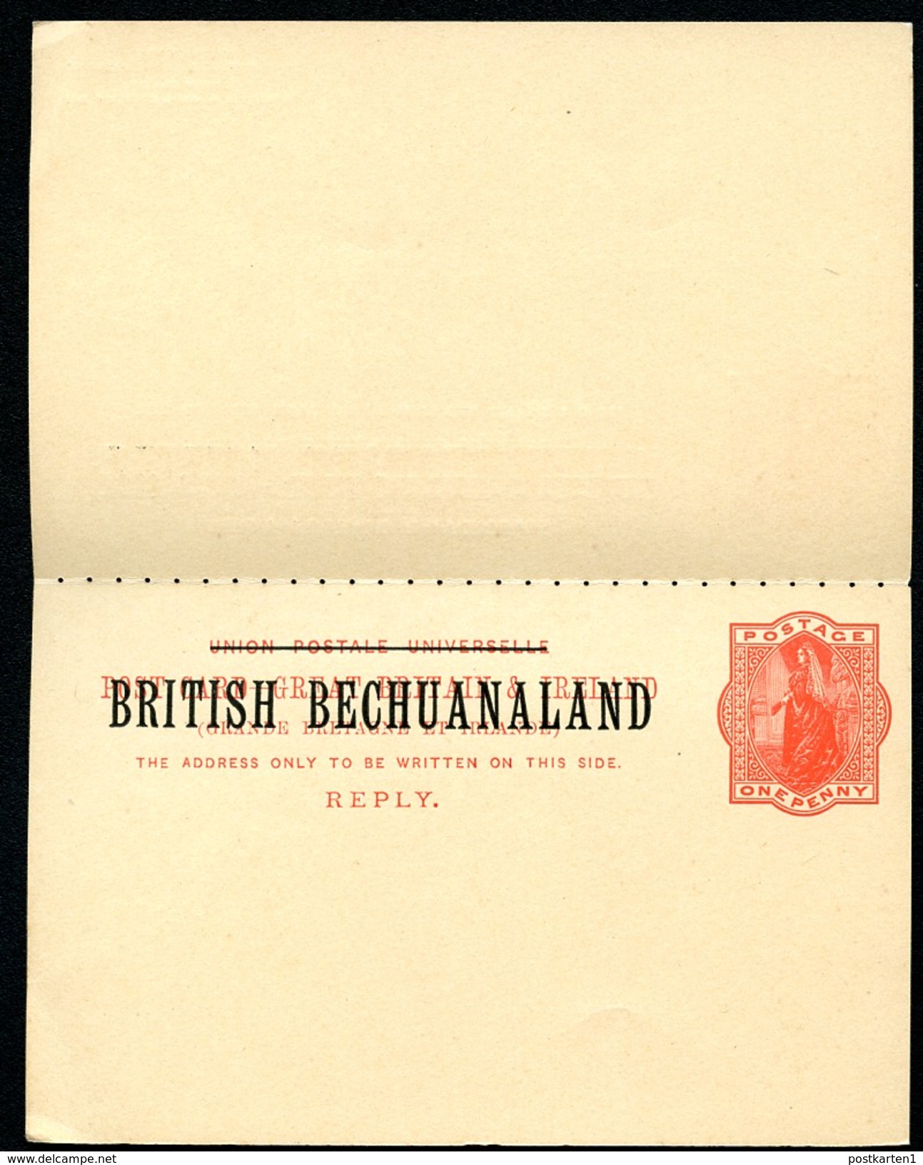 BECHUANALAND Postal Cards #8-9 Mint 1893 - 1885-1895 Kronenkolonie