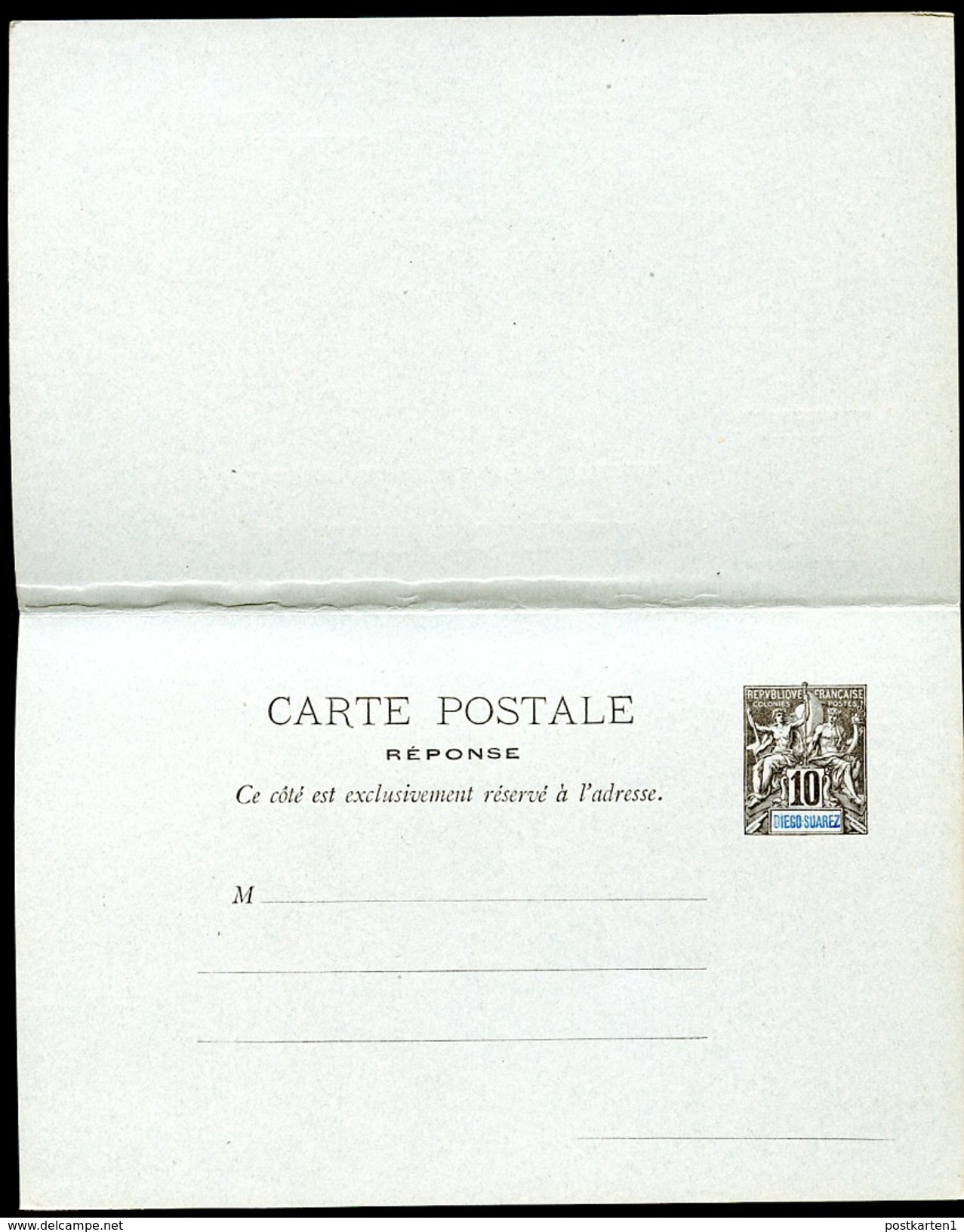 DIEGO SUAREZ MADAGASCAR Postal Cards #6-7  Mint 1893 - Briefe U. Dokumente