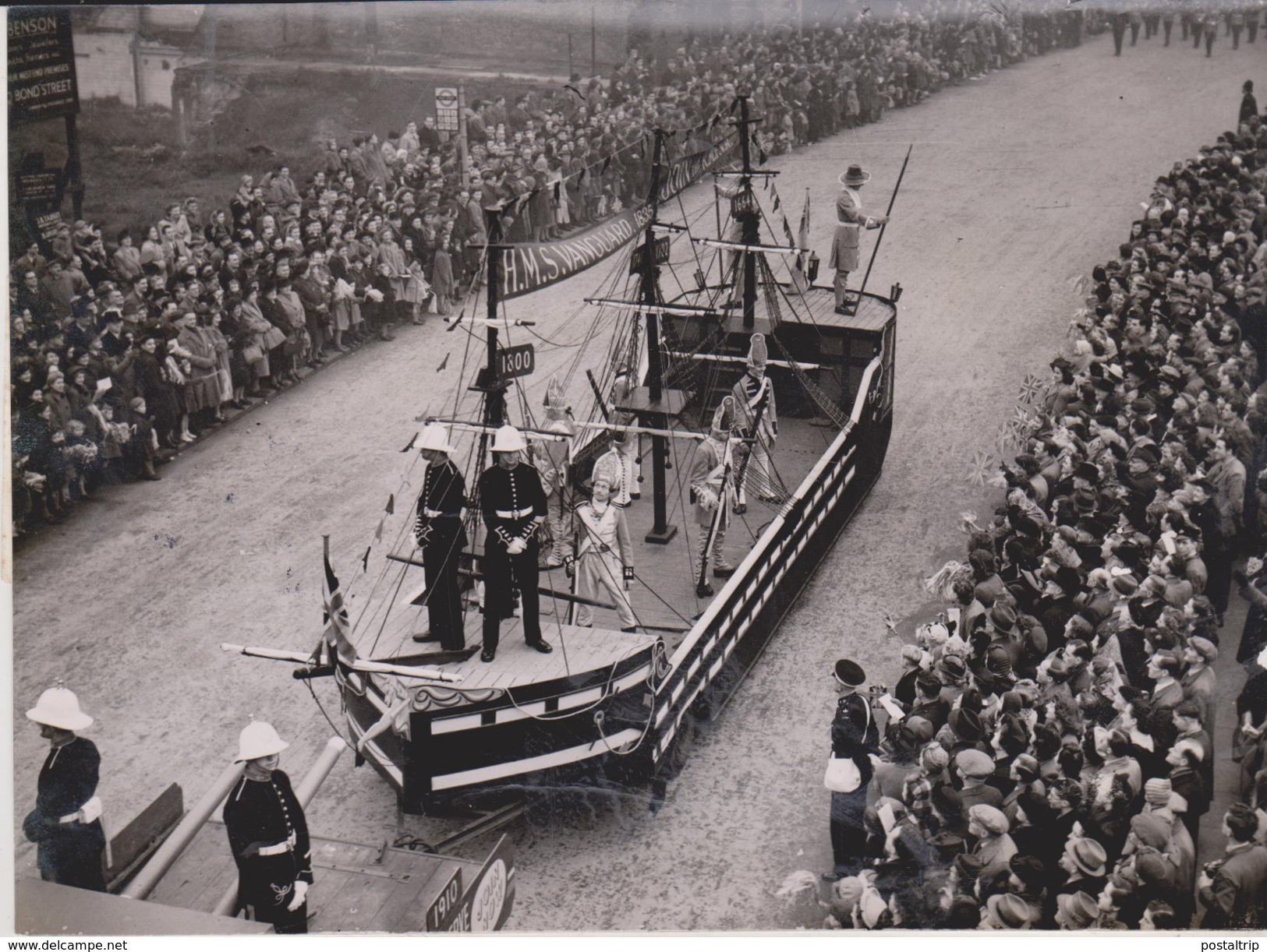 HMS VANGUARD LORD MAYORS SHOW  1948  GRAN BRETAÑA .REINO UNIDO,INGLATERRA - Barcos