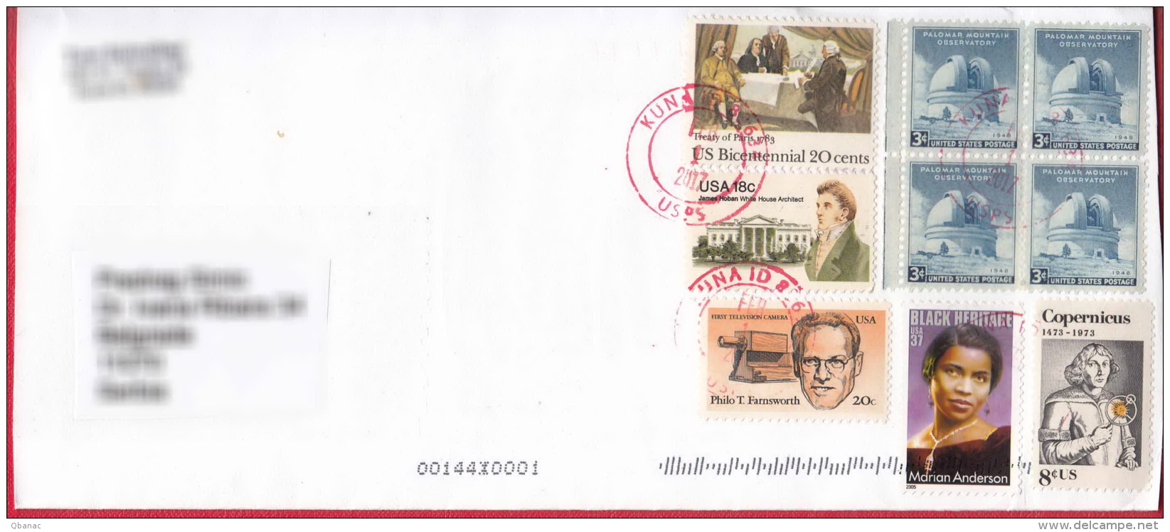 USA Modern Cover To Serbia - Storia Postale