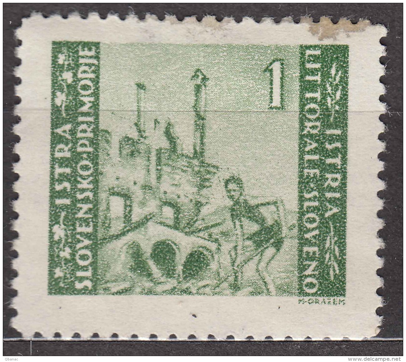 Istria Litorale Yugoslavia Occupation, 1946 Sassone#53 Mint Hinged - Joegoslavische Bez.: Istrië