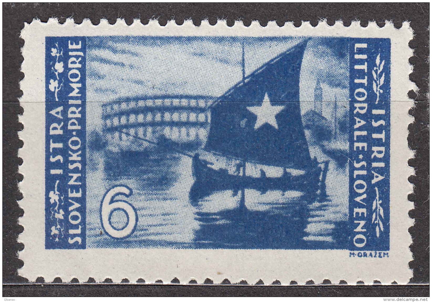 Istria Litorale Yugoslavia Occupation, 1946 Sassone#66 Mint Never Hinged - Occup. Iugoslava: Istria