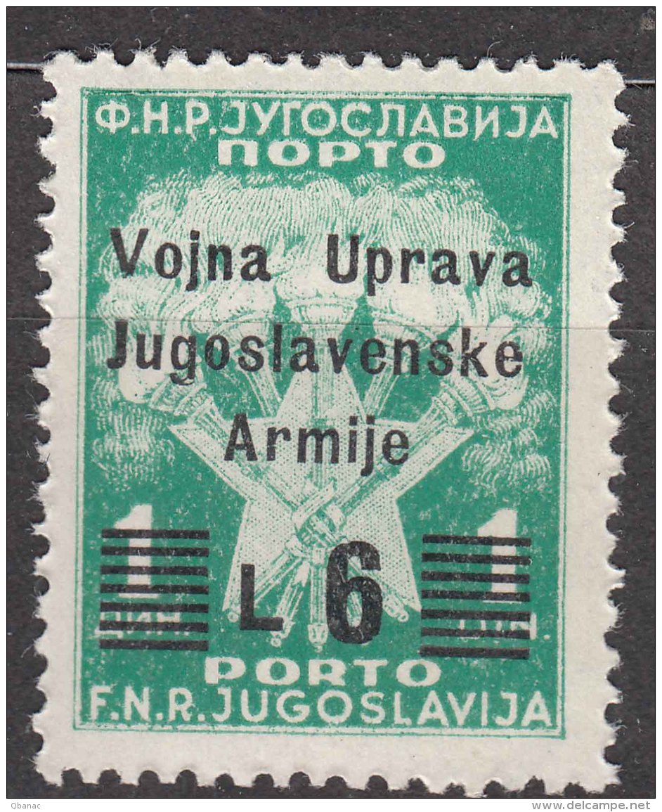 Istria Litorale Yugoslavia Occupation, 1947 Porto Sassone#22 Mint Hinged - Joegoslavische Bez.: Istrië
