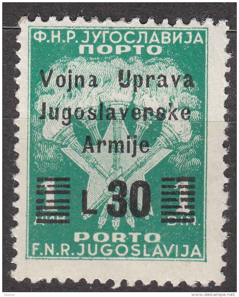 Istria Litorale Yugoslavia Occupation, 1947 Porto Sassone#24 Mint Hinged - Joegoslavische Bez.: Istrië