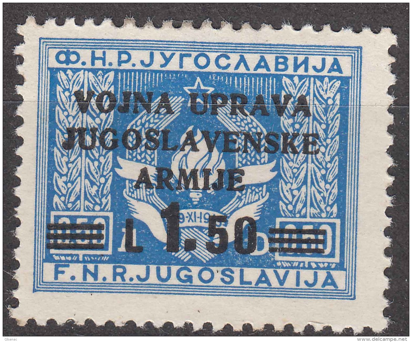 Istria Litorale Yugoslavia Occupation, 1947 Sassone#68 Mint Hinged - Yugoslavian Occ.: Istria