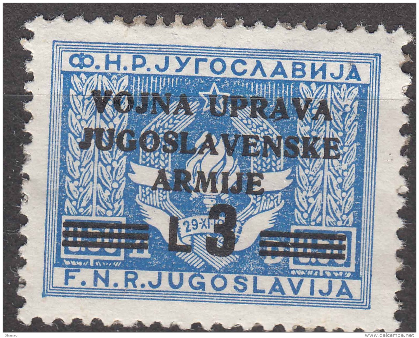 Istria Litorale Yugoslavia Occupation, 1947 Sassone#70 Mint Hinged - Occup. Iugoslava: Istria