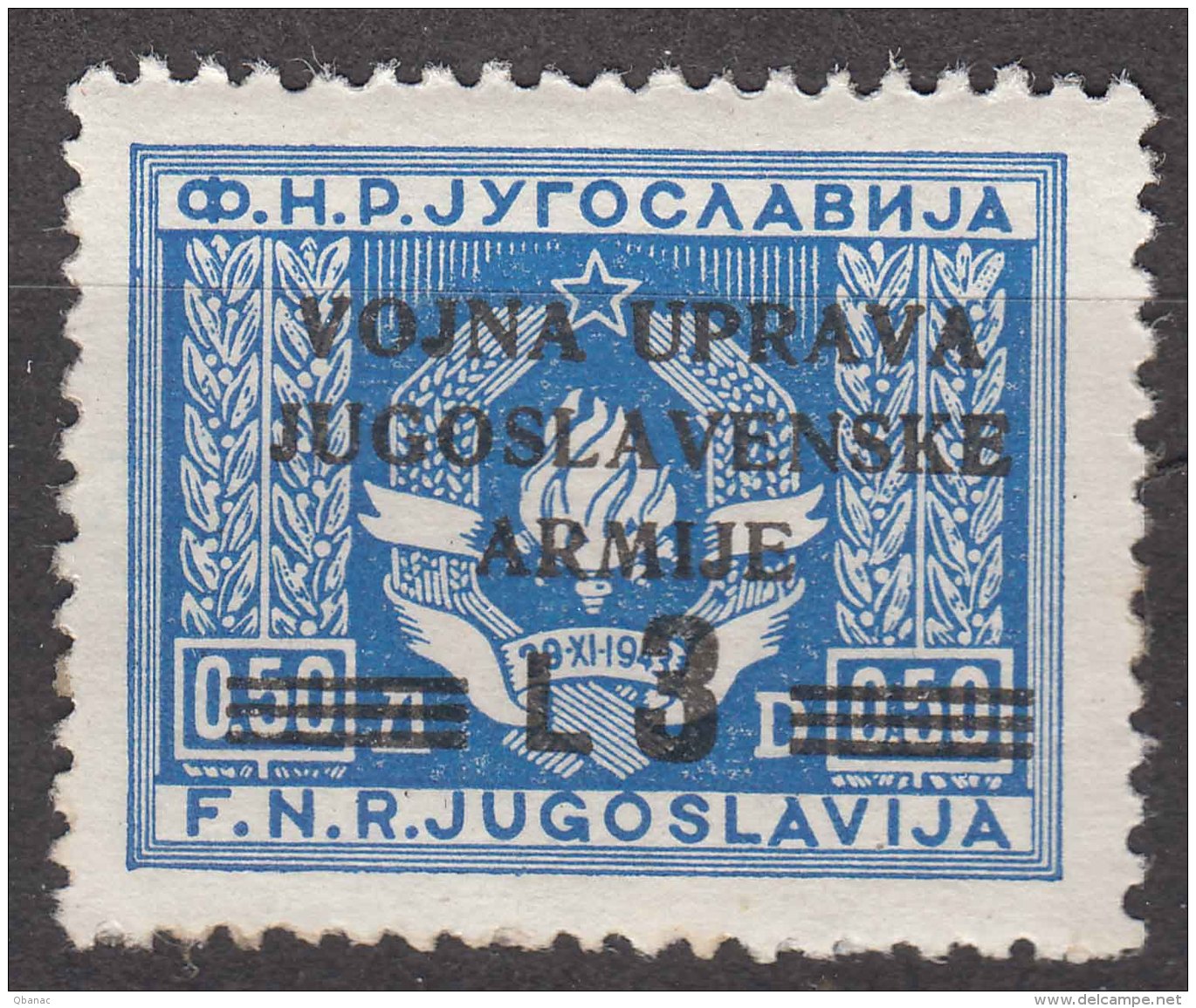 Istria Litorale Yugoslavia Occupation, 1947 Sassone#70 Mint Hinged - Occ. Yougoslave: Istria