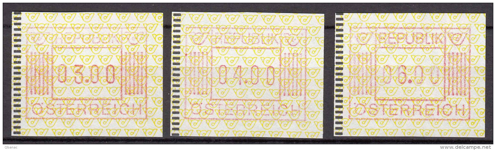Austria Machine Stamps, Automatmarken 1983 - Franking Machines (EMA)