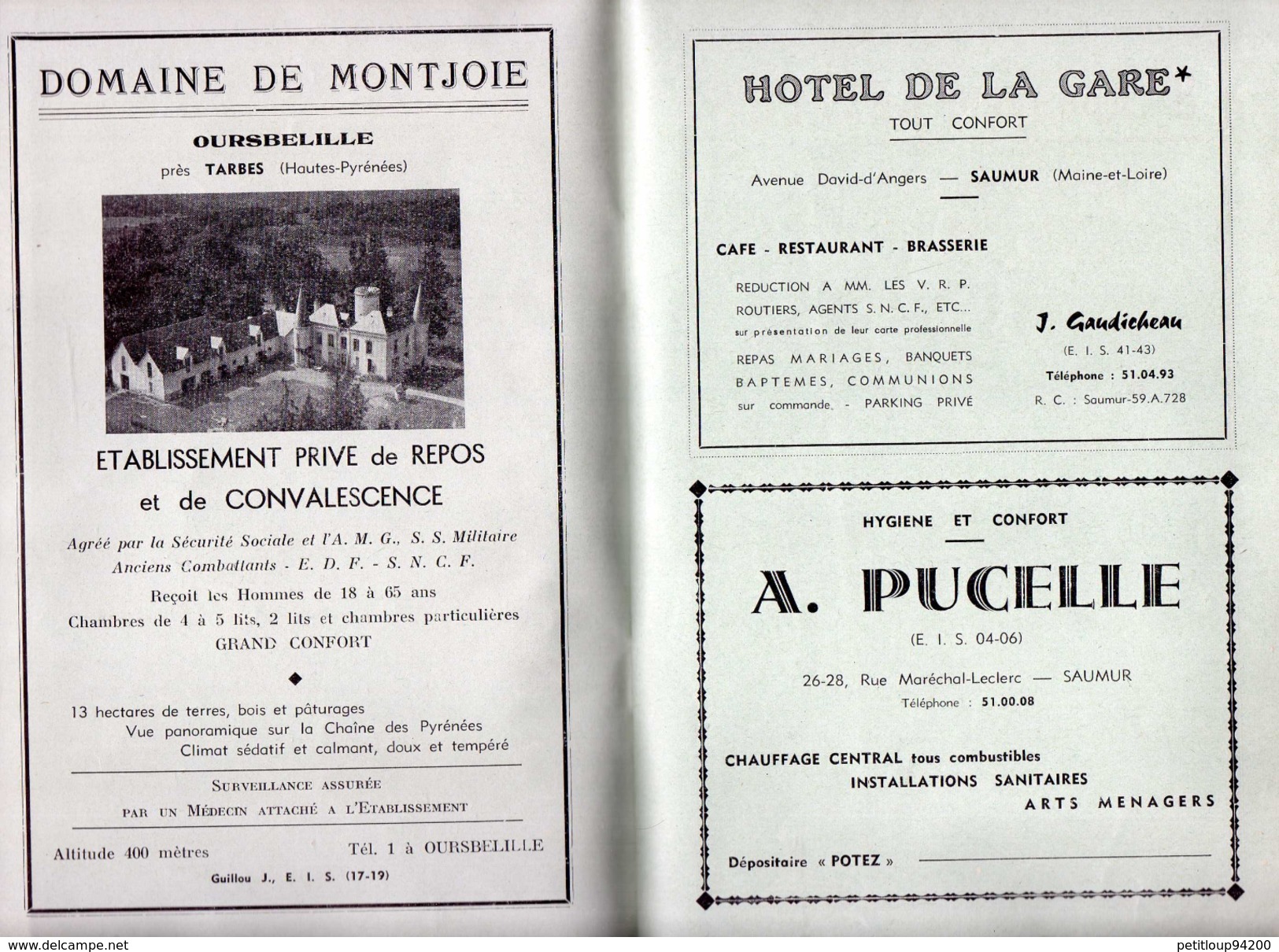 ANNUAIRE 1965 Association Amicale Des Anciens Eleves De L'Ecole Industrielle De Saumur - Non Classificati