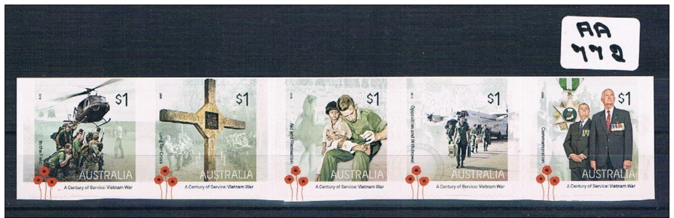Australia  2016  50year Vietnam 5val P/s Ex-booklet Muh AA772 - Ungebraucht