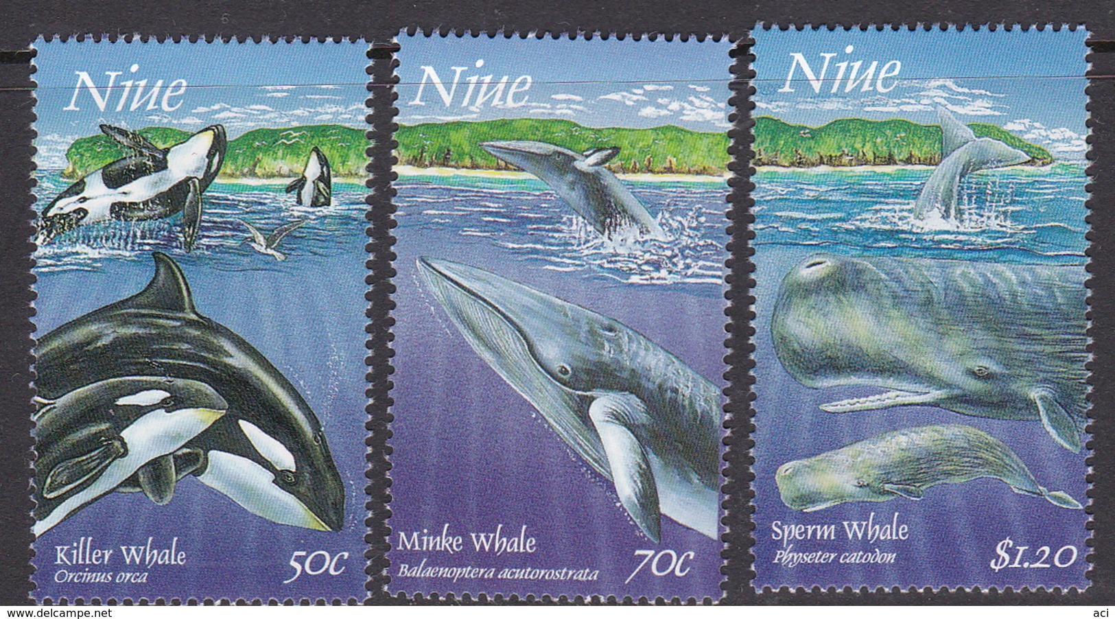 Niue SG 827-829 1997 Whales Pt 2, MNH - Niue