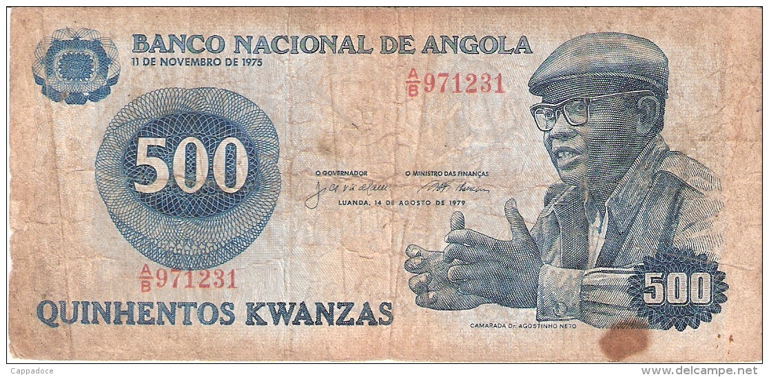 ANGOLA   500 Kwanzas   14/8/1979   P. 116 - Angola