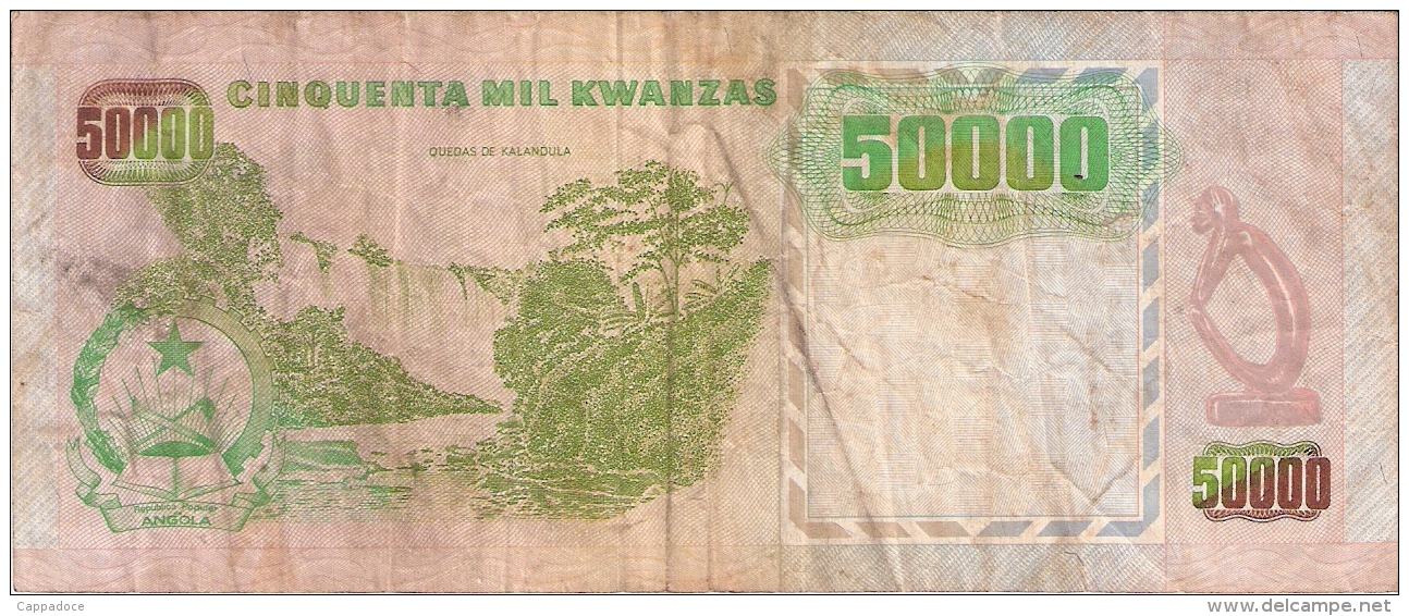 ANGOLA   50,000 Kwanzas   4/2/1991   P. 132 - Angola