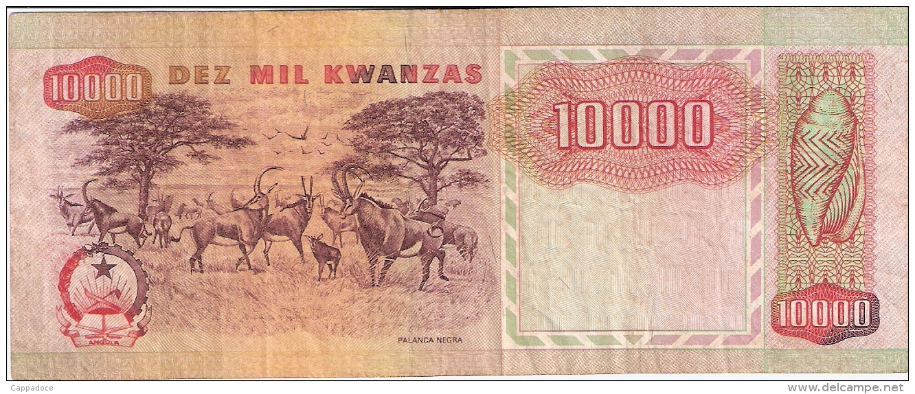 ANGOLA   10,000 Kwanzas   4/2/1991   P. 131b - Angola