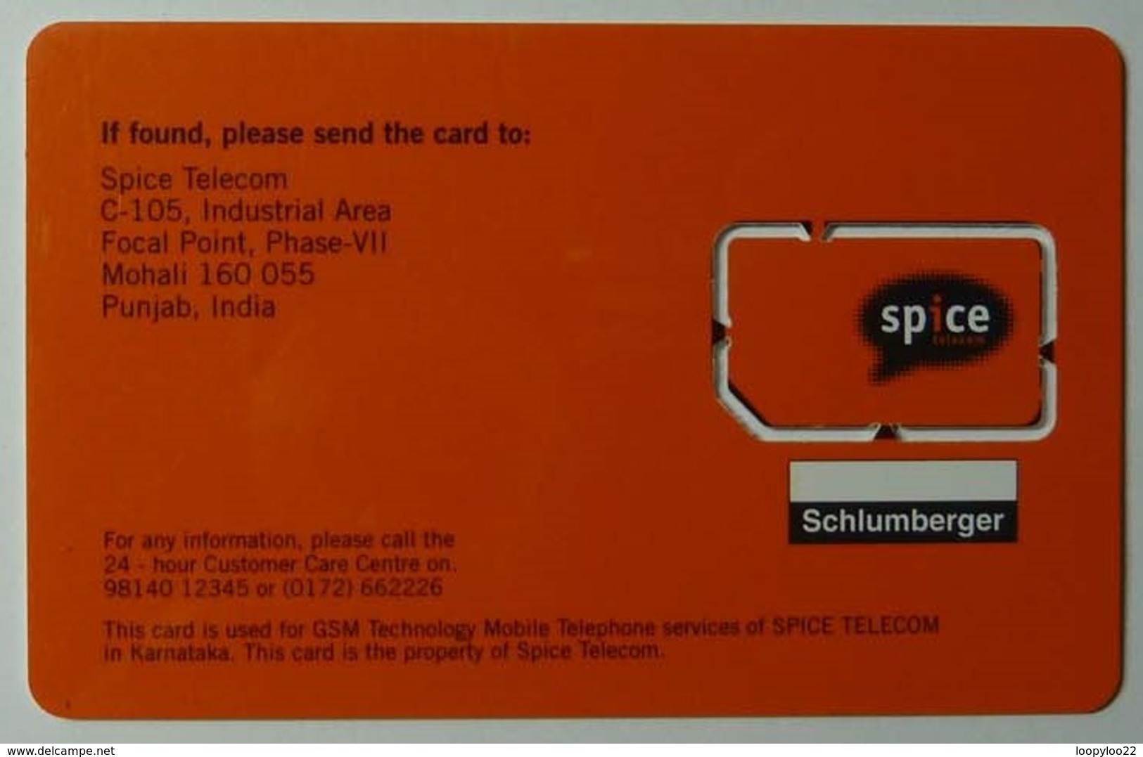 INDIA - GSM Demo - Schlumberger - Spice Telecom - Mint - India