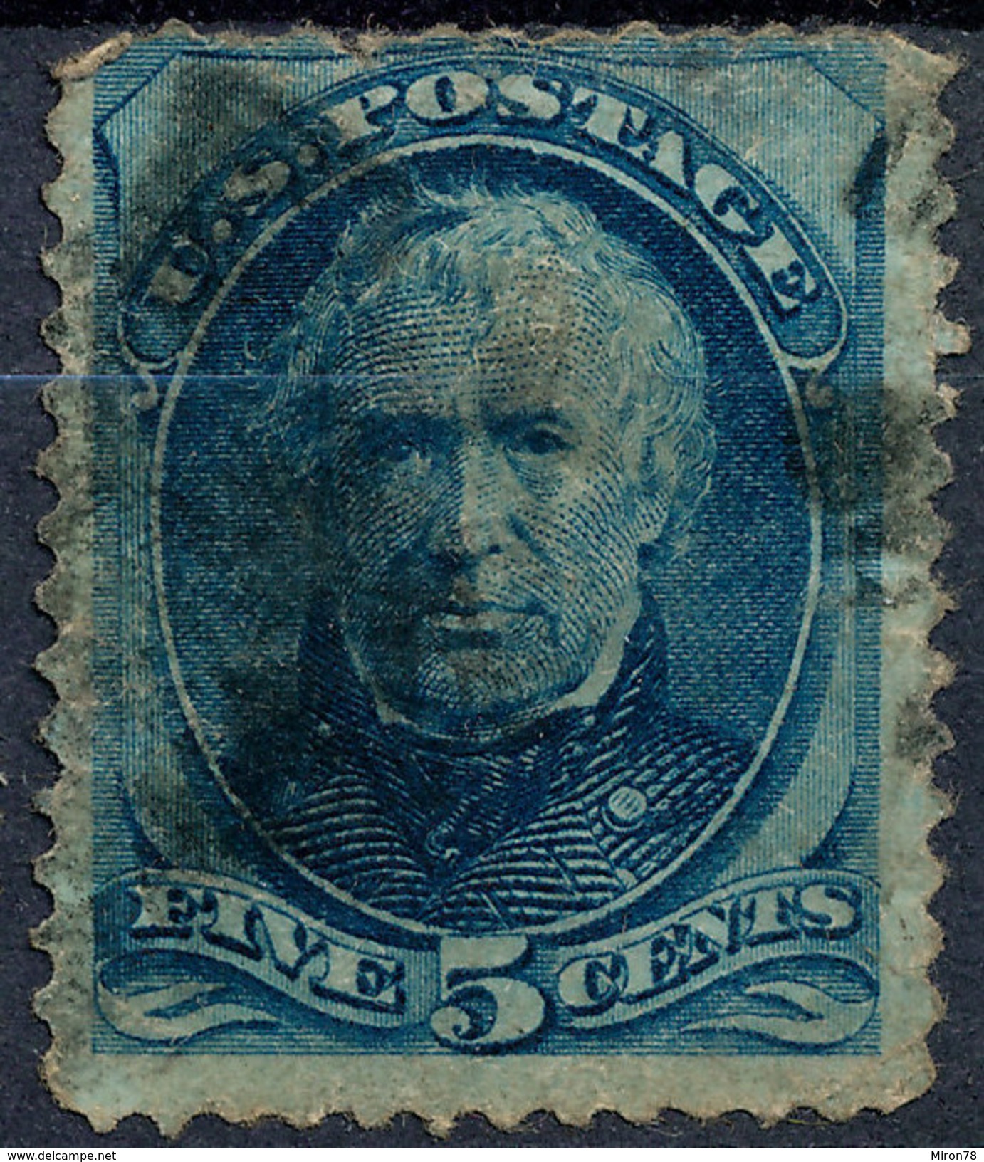 Stamp Us 1875 Zachary Taylor 5clot#32 - Oblitérés