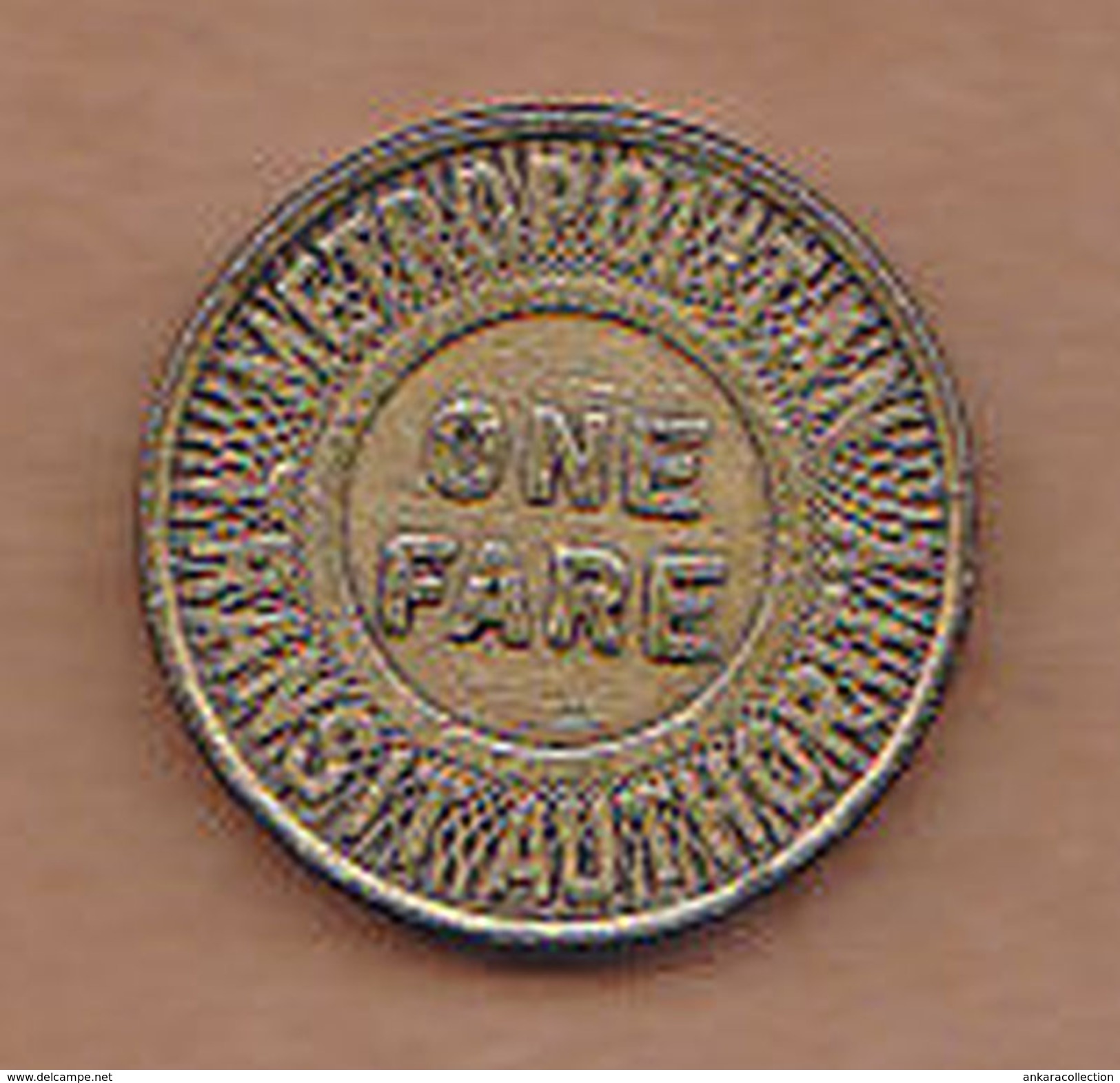 AC -  METROPOLITAN TRANSIT AUTHORITY ONE FARE TOKEN - JETON - Monedas/ De Necesidad