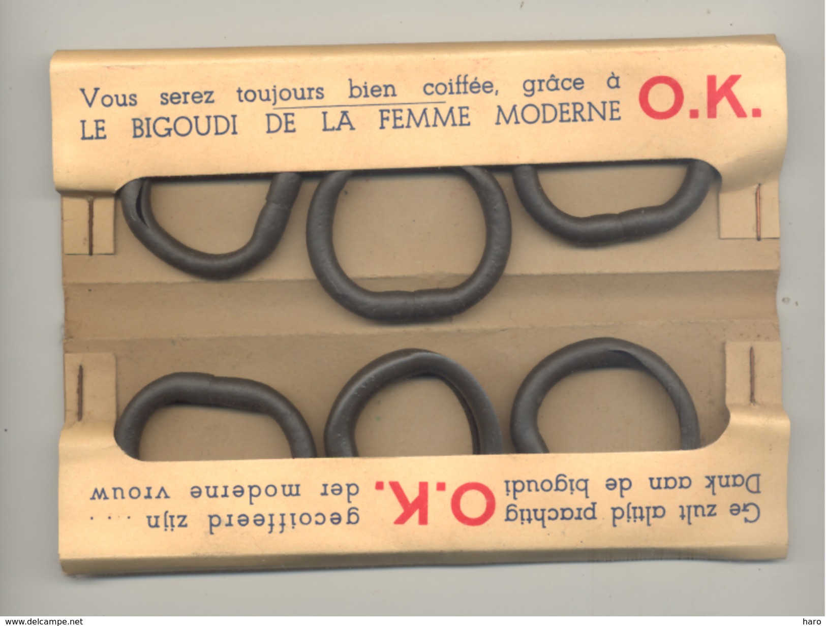 TOP !! RARE  - Paquet De Bigoudis " O.K. " - Femme, Mode, Coiffure, Cheveux, Coiffeur, Beauté,...(3 Scans) - Accessoires