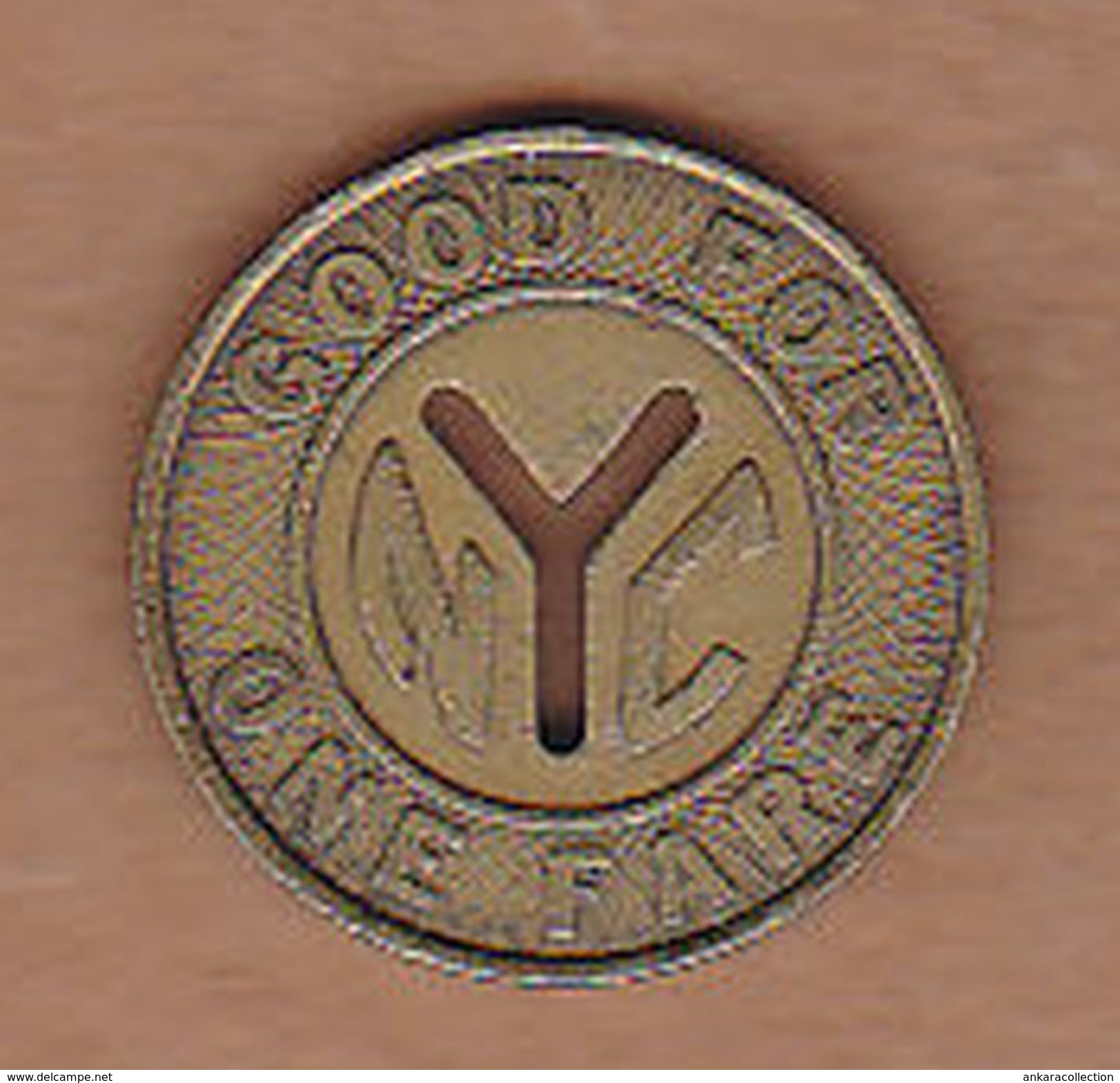 AC -  NEW YORK CITY TRANSIT AUTHORITY #5  GOOD FOR ONE FARE TOKEN - JETON - Notgeld