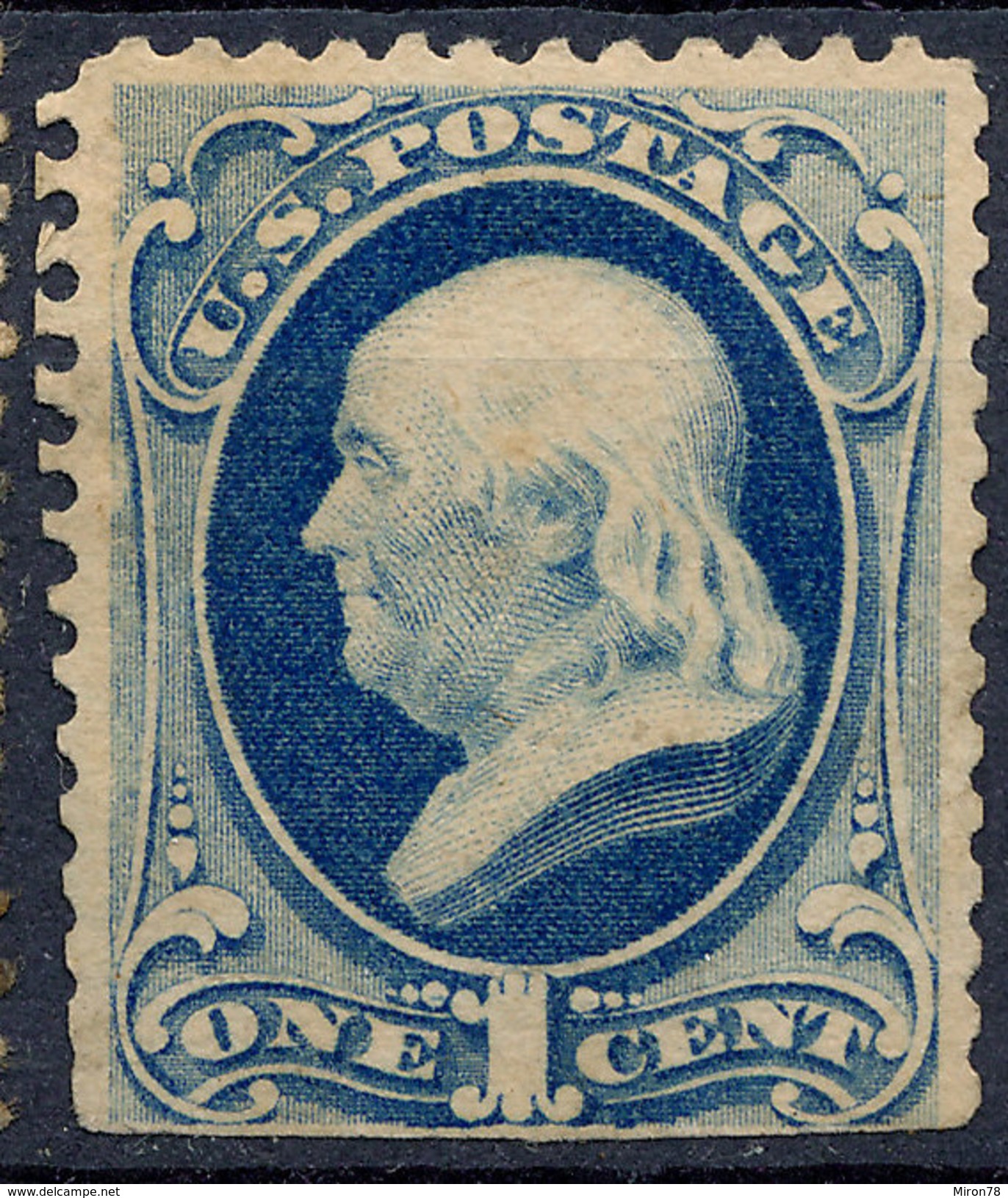 Stamp Us Scott? Color? Franklin 1c Fancy Cancel Lot#36 - Oblitérés