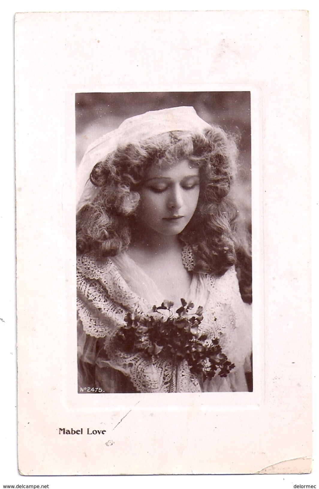 CPA Photo Actrice De Cinéma Danseuse Mabel Love édit Davidson Bros London New-York N°2475 - Acteurs