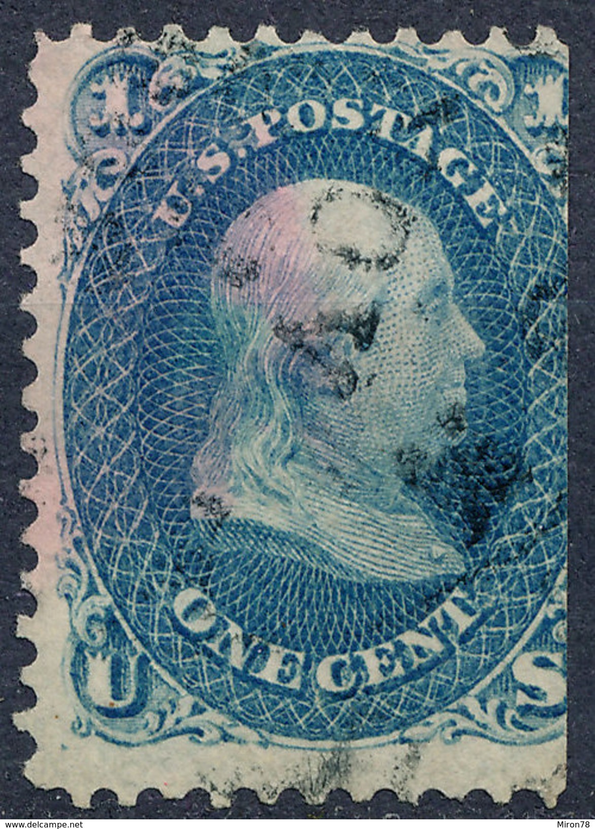 Stamp Us 1861 Franklin 1c Lot#5 - Oblitérés