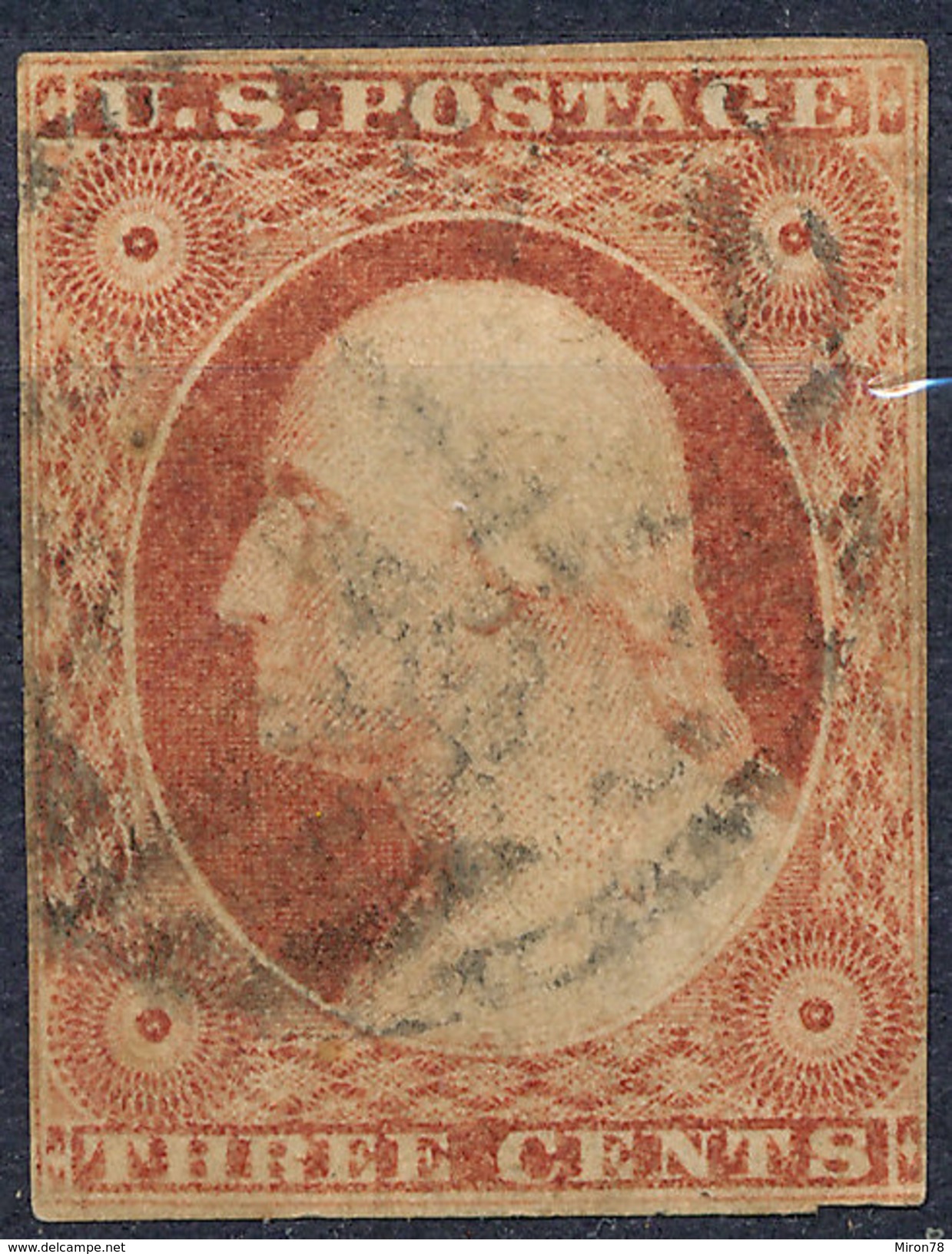 Stamp Us 1851 Washington  3c Lot#20 - Oblitérés