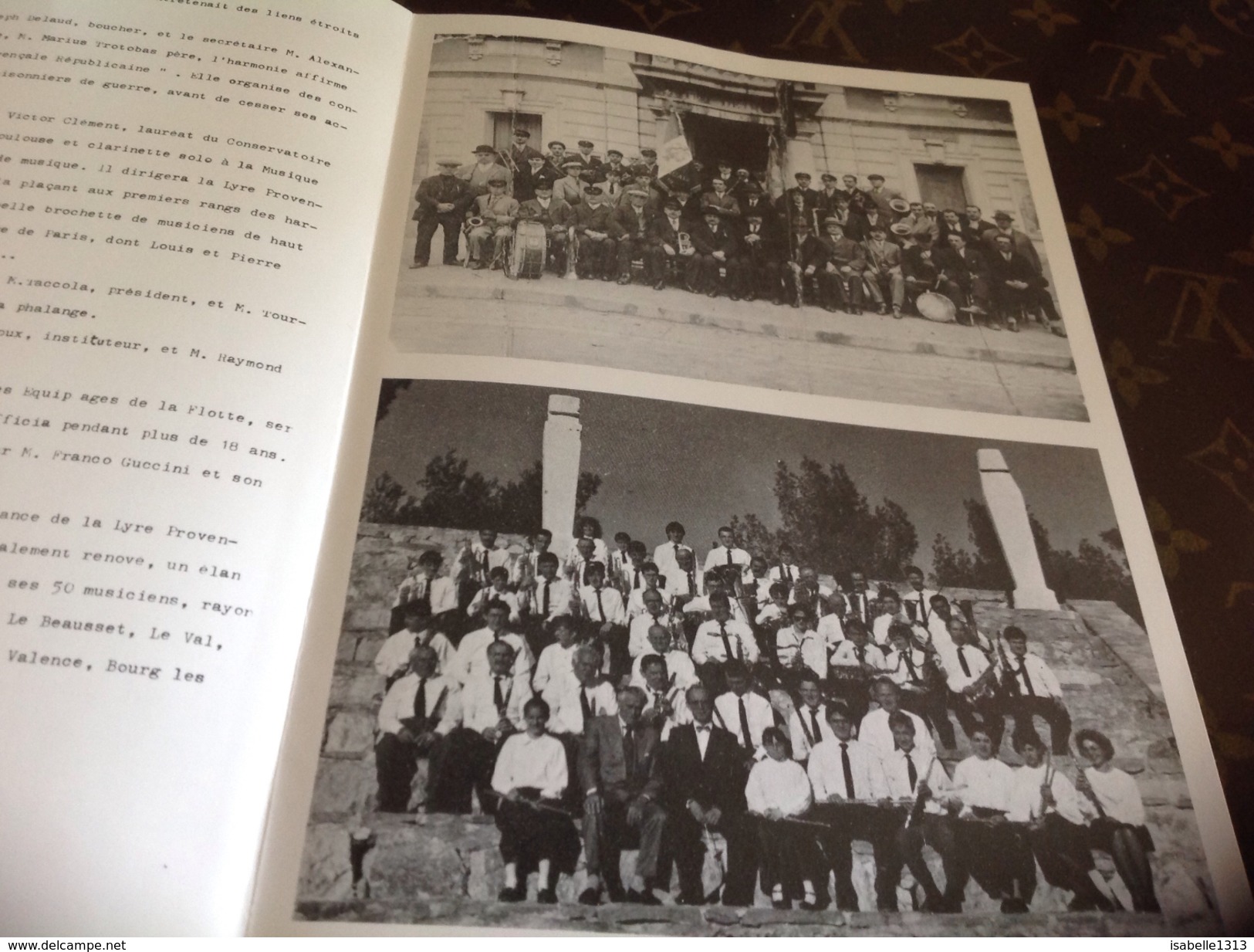 Lyre Provençal Ollioules Avec Photo Ancienne Reproduction Devant La Mairie - Sonstige & Ohne Zuordnung