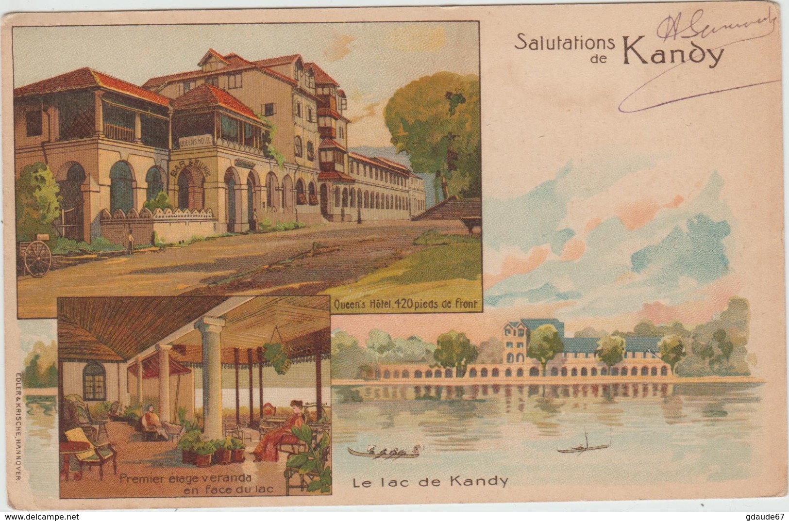 SALUTATIONS DE KANDY (CEYLON / CEYLAN / SRI LANKA) - Sri Lanka (Ceilán)