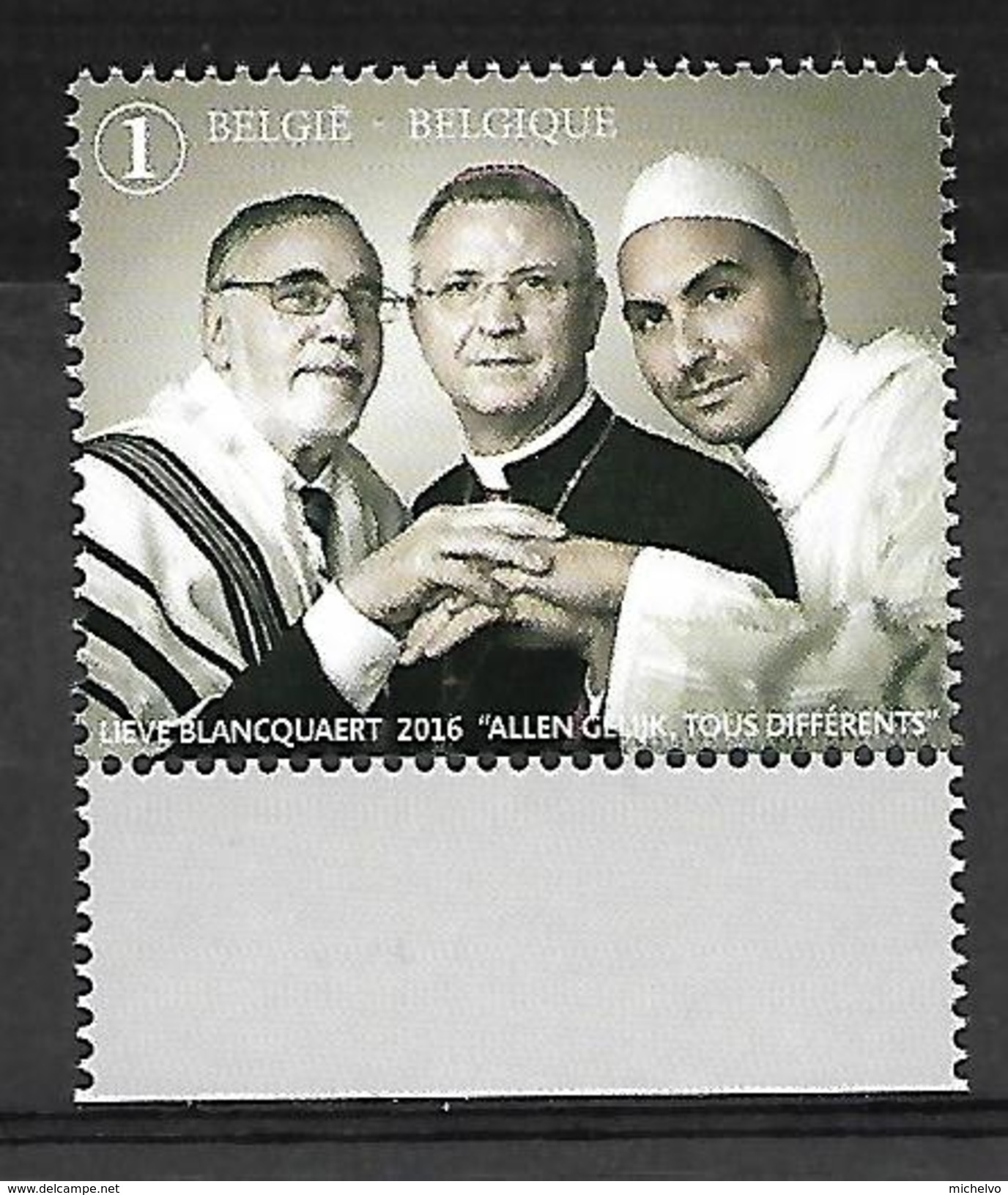 Belg. 2016 - COB N° 4646 ** - Tous égaux, Tous Différents. Un Appel à La Tolérance - Unused Stamps