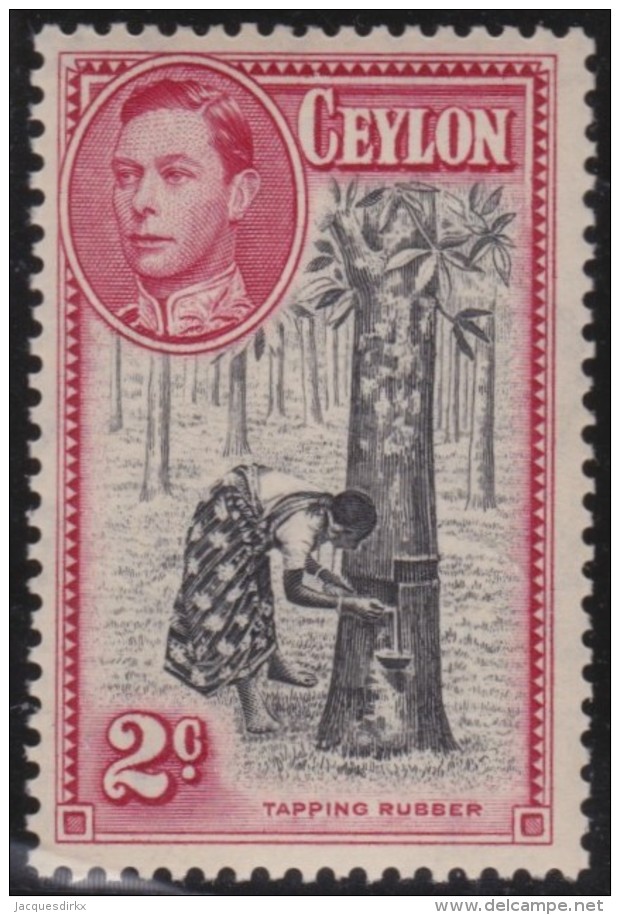 Ceylon   .       SG     .    386a    P  13 1/2  X  13       .        *    .     Ongebruikt   .    /    .   Mint-hinged - Ceylon (...-1947)