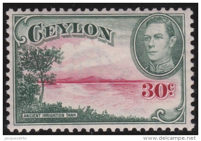 Ceylon   .       SG     .    393      .        *    .     Ongebruikt   .    /    .   Mint-hinged - Ceylon (...-1947)