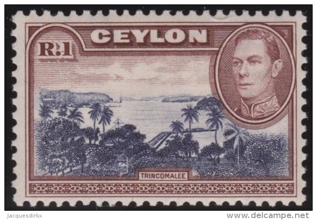 Ceylon   .       SG     .    395a          .        *    .     Ongebruikt   .    /    .   Mint-hinged - Ceylon (...-1947)