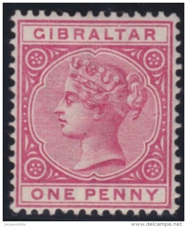 Gibraltar    .       SG     .     9         .        *    .     Ongebruikt   .    /    .   Mint-hinged - Gibraltar