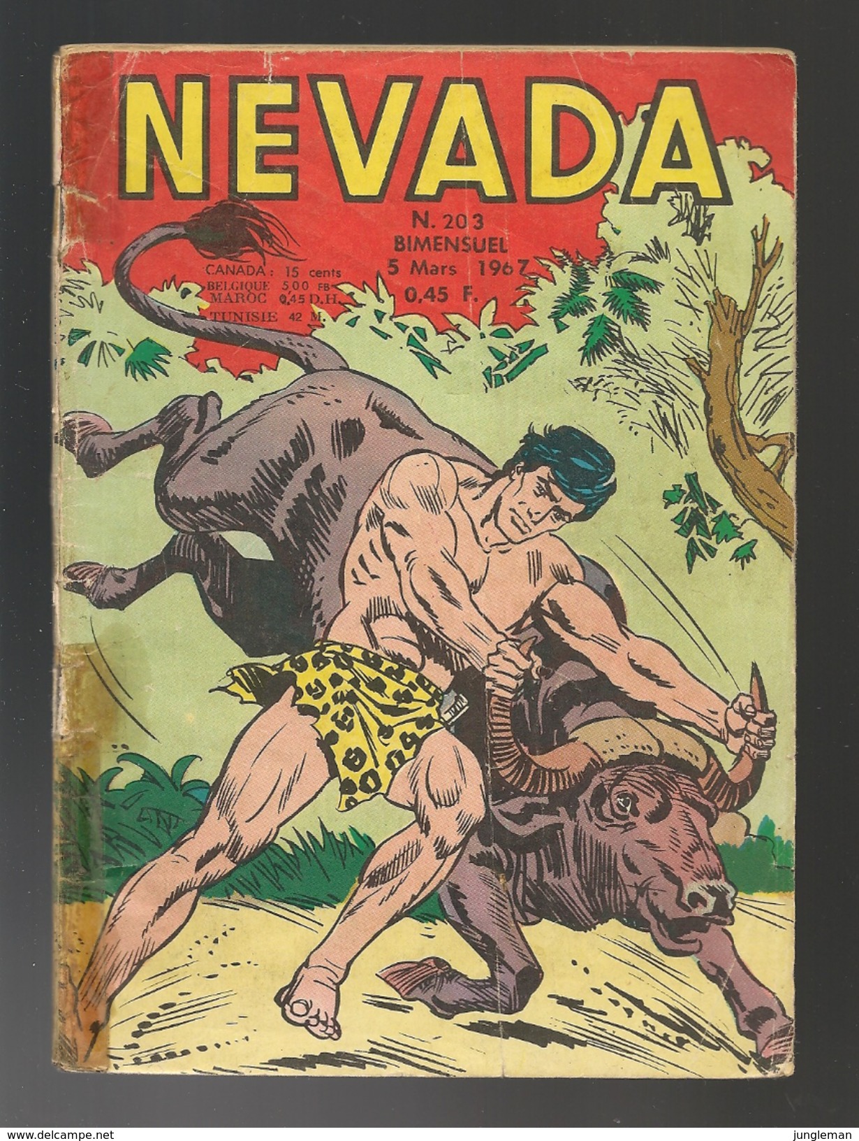 Nevada N° 203 - Editions LUG à Lyon - Mars 1967 - Avec Miki Le Ranger Et Tamar Le Roi De La Jungle - BE - Nevada
