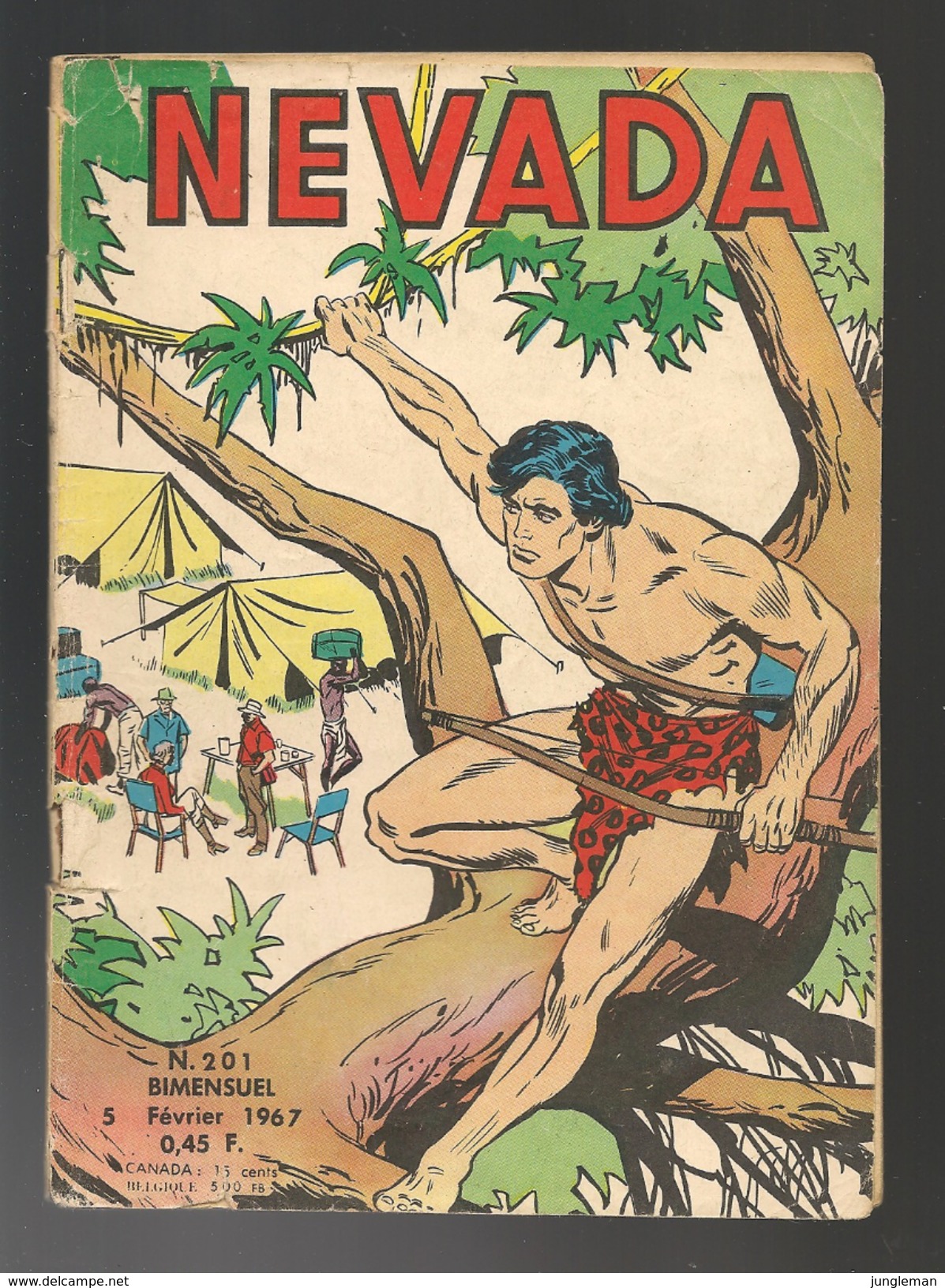 Nevada N° 201 - Editions LUG à Lyon - Février 1967 - Avec Miki Le Ranger Et Tamar Le Roi De La Jungle - BE - Nevada