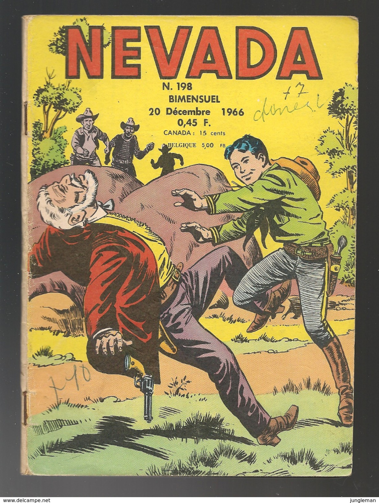 Nevada N° 198 - Editions LUG à Lyon - Décembre 1966 - Avec Miki Le Ranger Et Tamar Le Roi De La Jungle - BE - Nevada