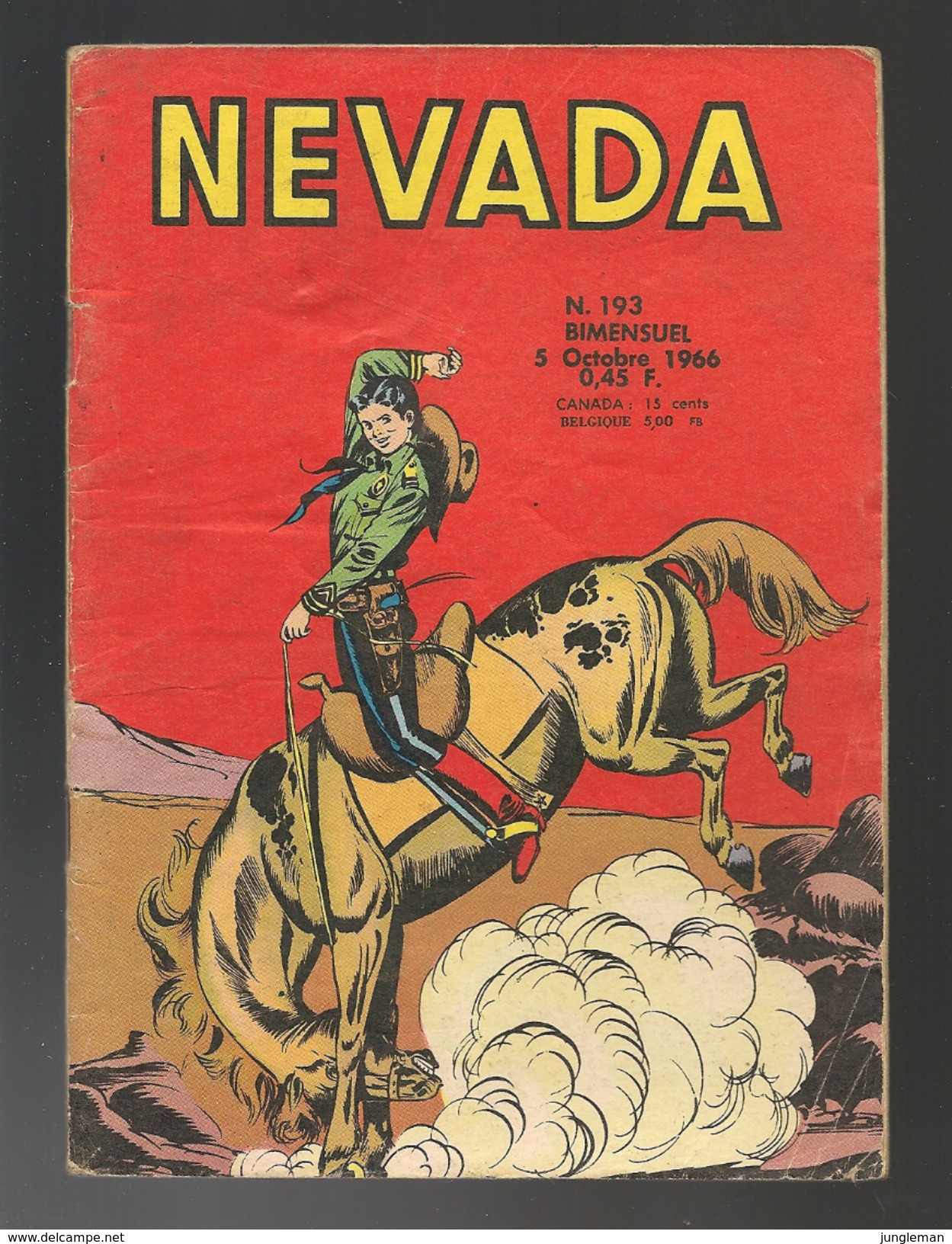 Nevada N° 193 - Editions LUG à Lyon - Octobre 1966 - Avec Miki Le Ranger Et Tamar Le Roi De La Jungle - BE - Nevada