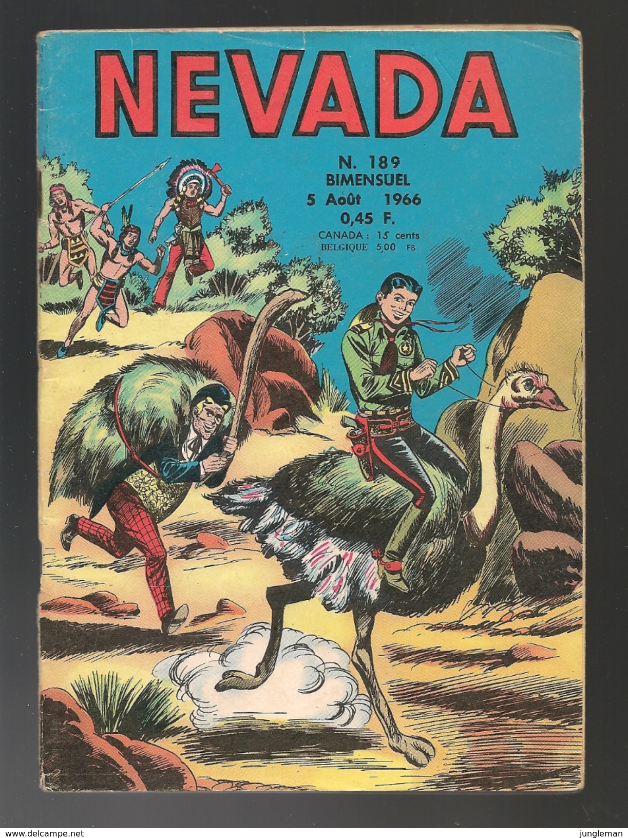 Nevada N° 189 - Editions LUG à Lyon - Août 1966 - Avec Miki Le Ranger Et Tamar Le Roi De La Jungle - BE - Nevada