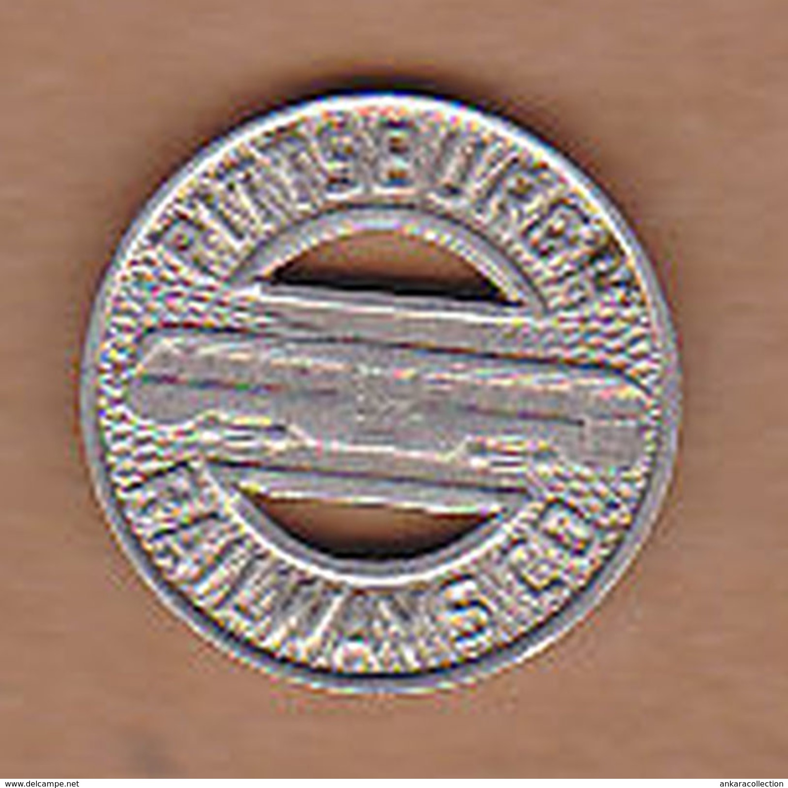 AC -  PITTSBURGH RAILWAYS CO TOKEN FARE TRANSIT TROLLEY STREETCAR TOKEN SILVER WINGS PRC TOKEN - JETON - Monétaires/De Nécessité