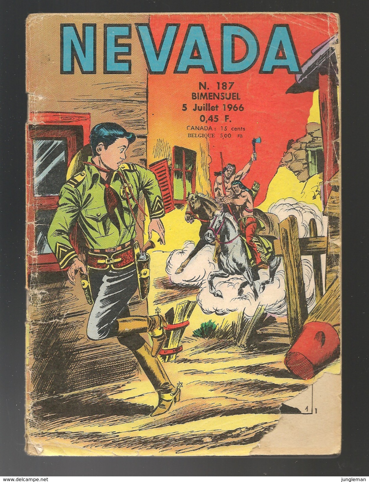 Nevada N° 187 - Editions LUG à Lyon - Juillet 1966 - Avec Miki Le Ranger Et Tamar Le Roi De La Jungle - BE - Nevada