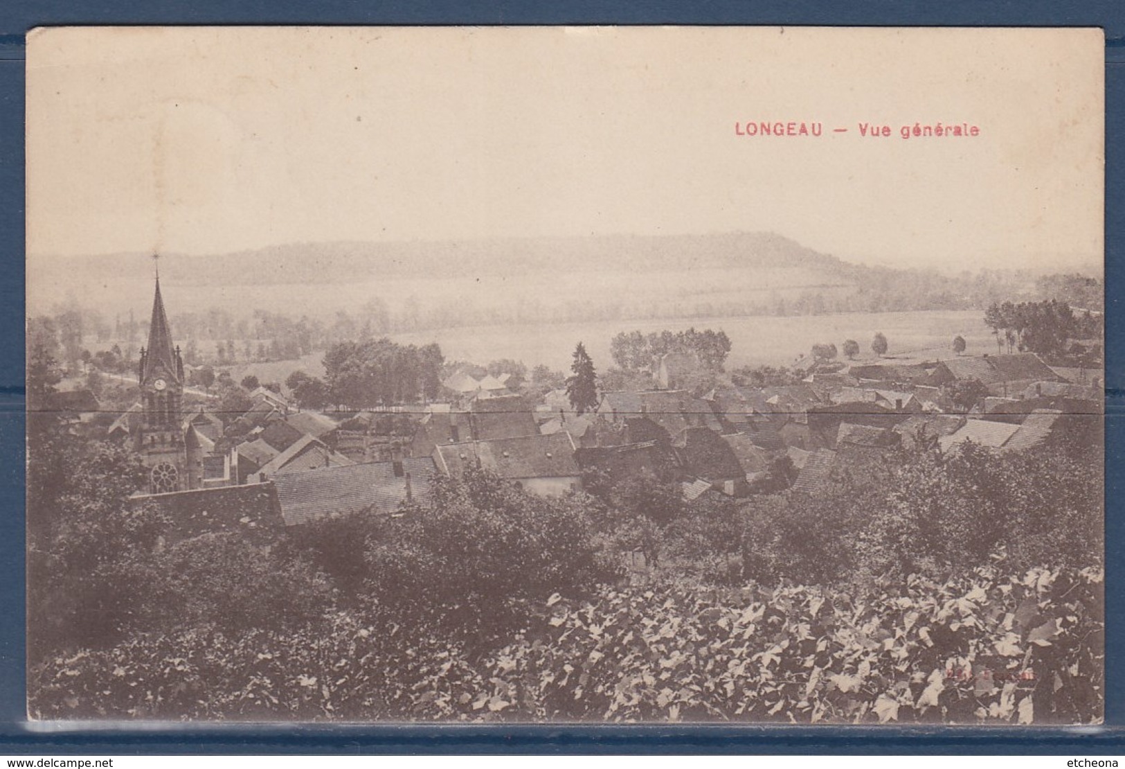 = Longeau, Vue Générale, Haute-Marne, Timbre N°190 Le 31.8.33 - Le Vallinot Longeau Percey