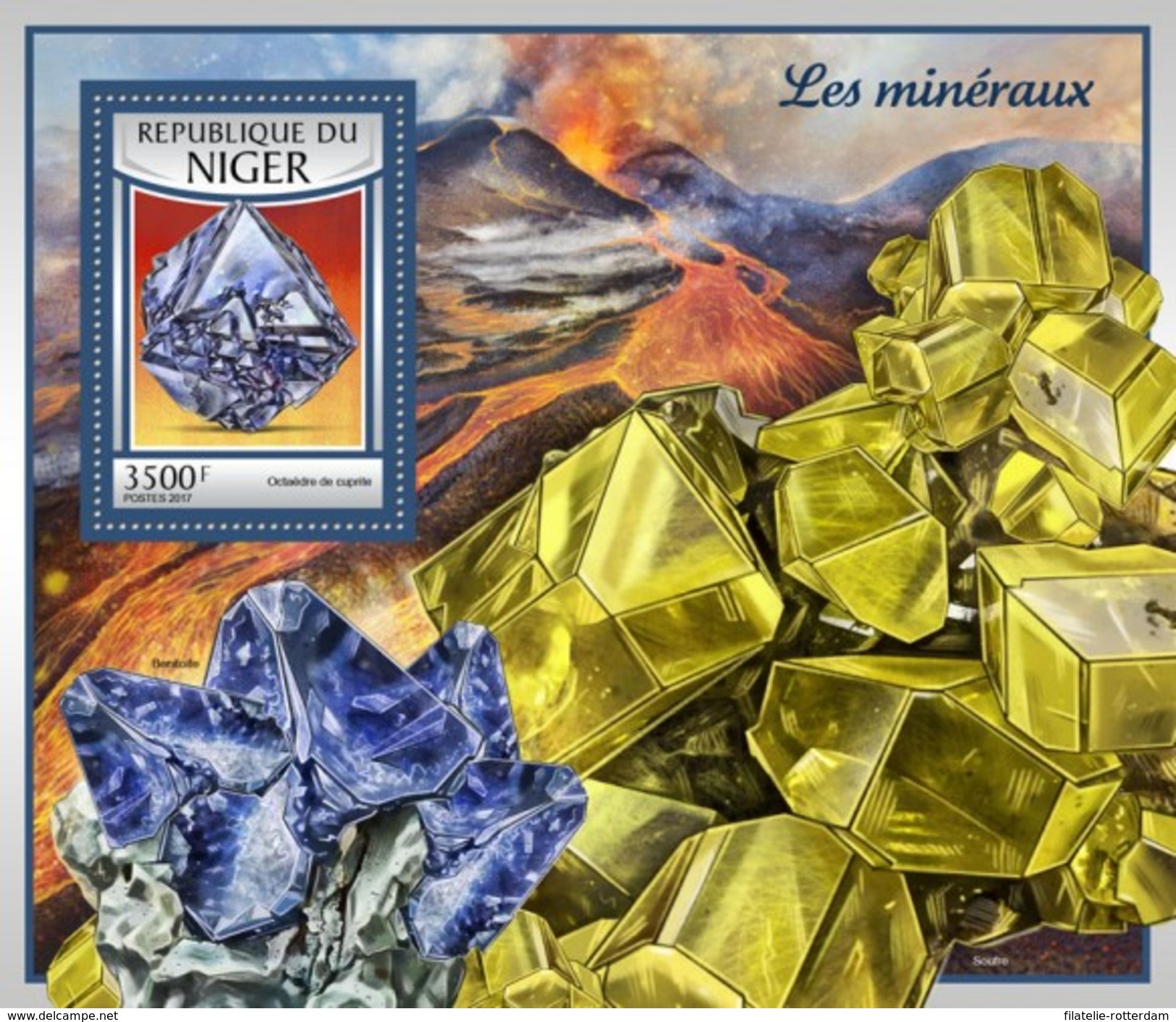 Niger - Postfris / MNH - Sheet Mineralen 2017 - Niger (1960-...)