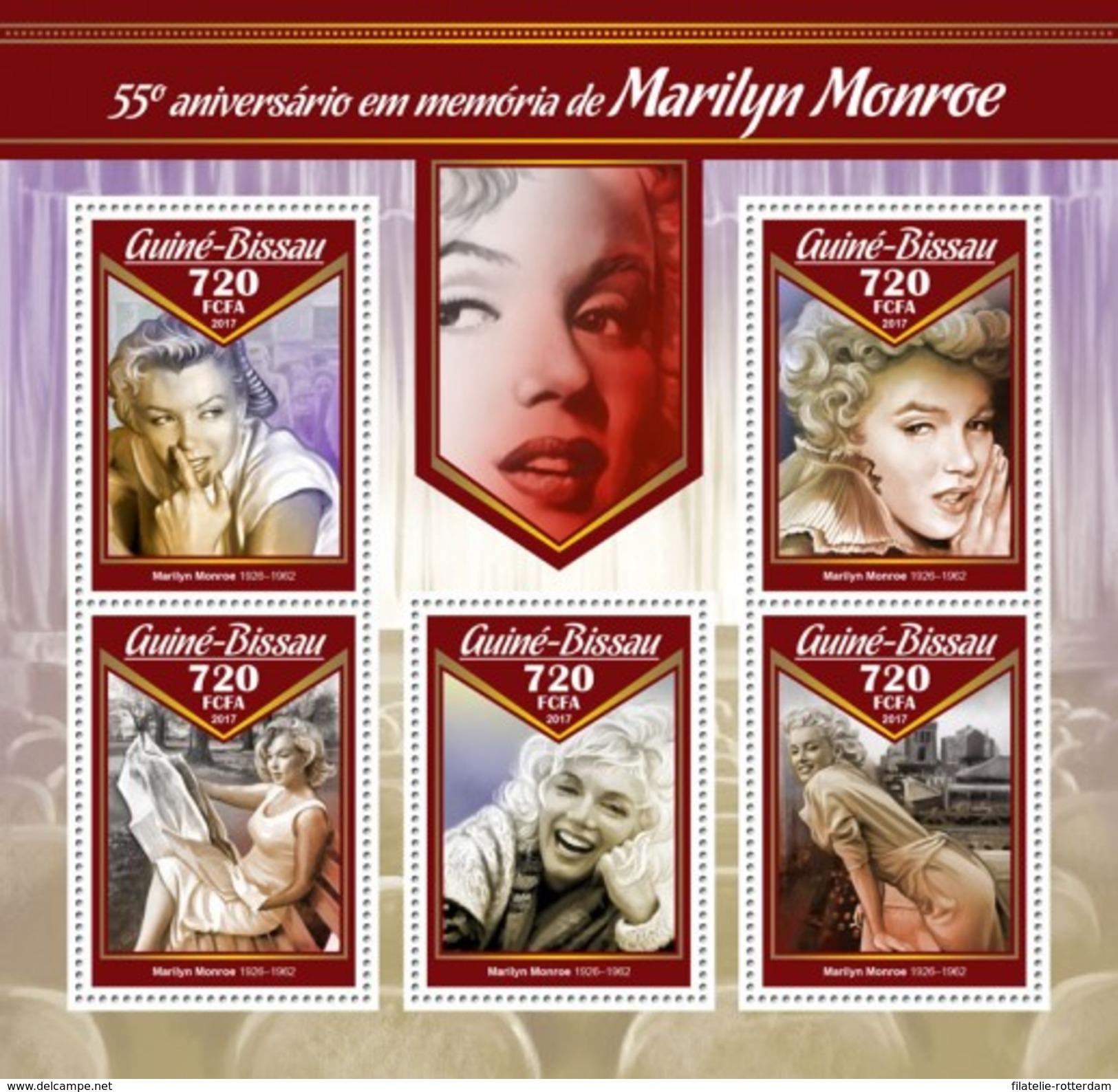 Guinee Bissau - Postfris / MNH - Sheet Marilyn Monroe 2017 - Guinea-Bissau