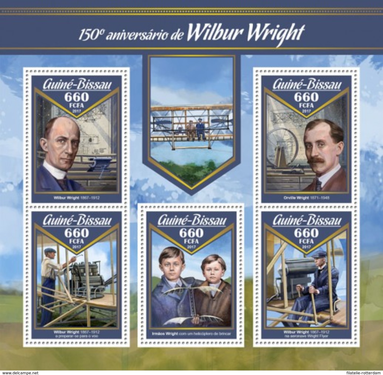 Guinee Bissau - Postfris / MNH - Sheet Wilbur Wright 2017 - Guinea-Bissau