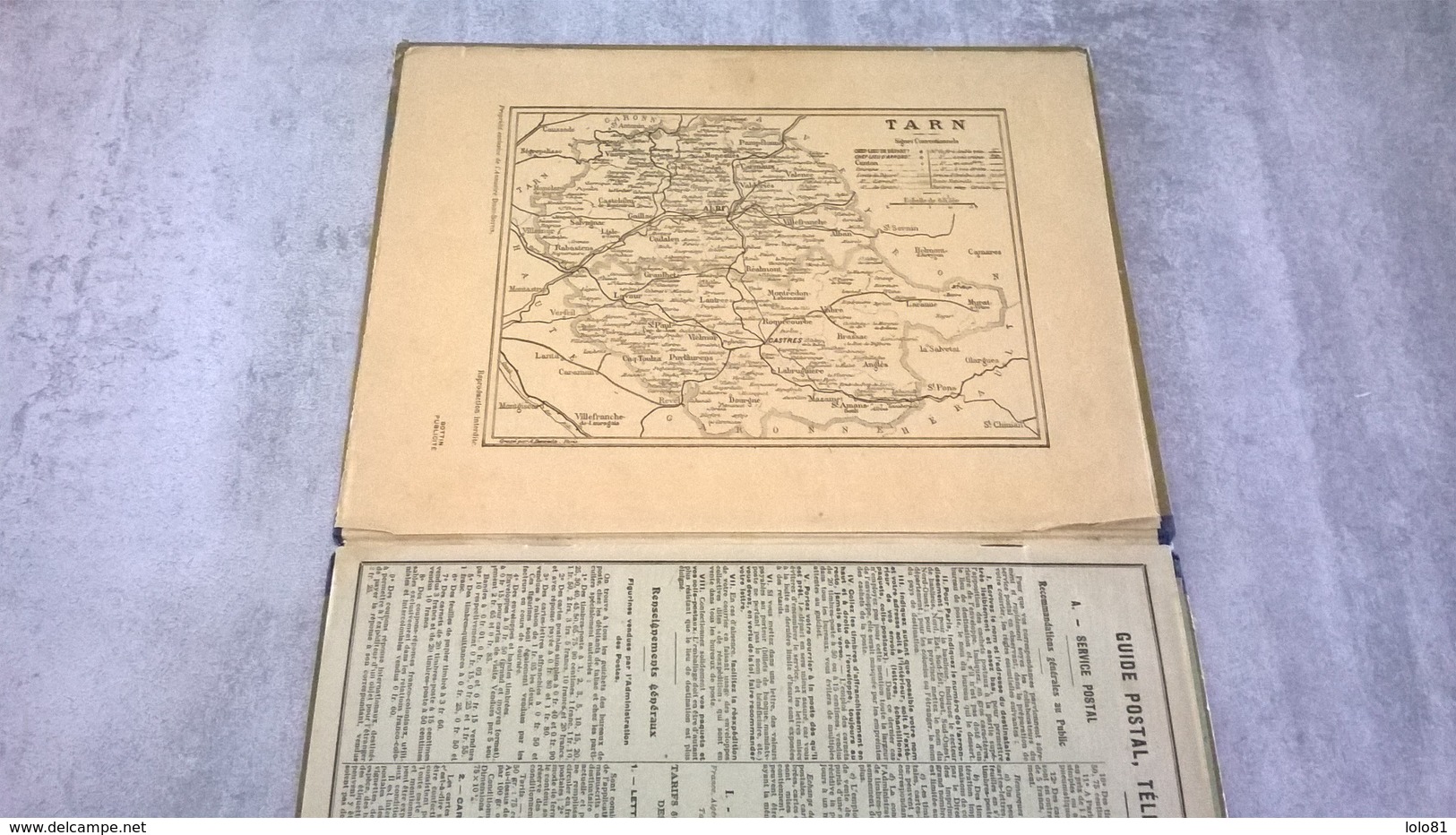 Almanach Des Postes, Télégraphes Et Téléphones1930 Tarn - Grand Format : 1921-40