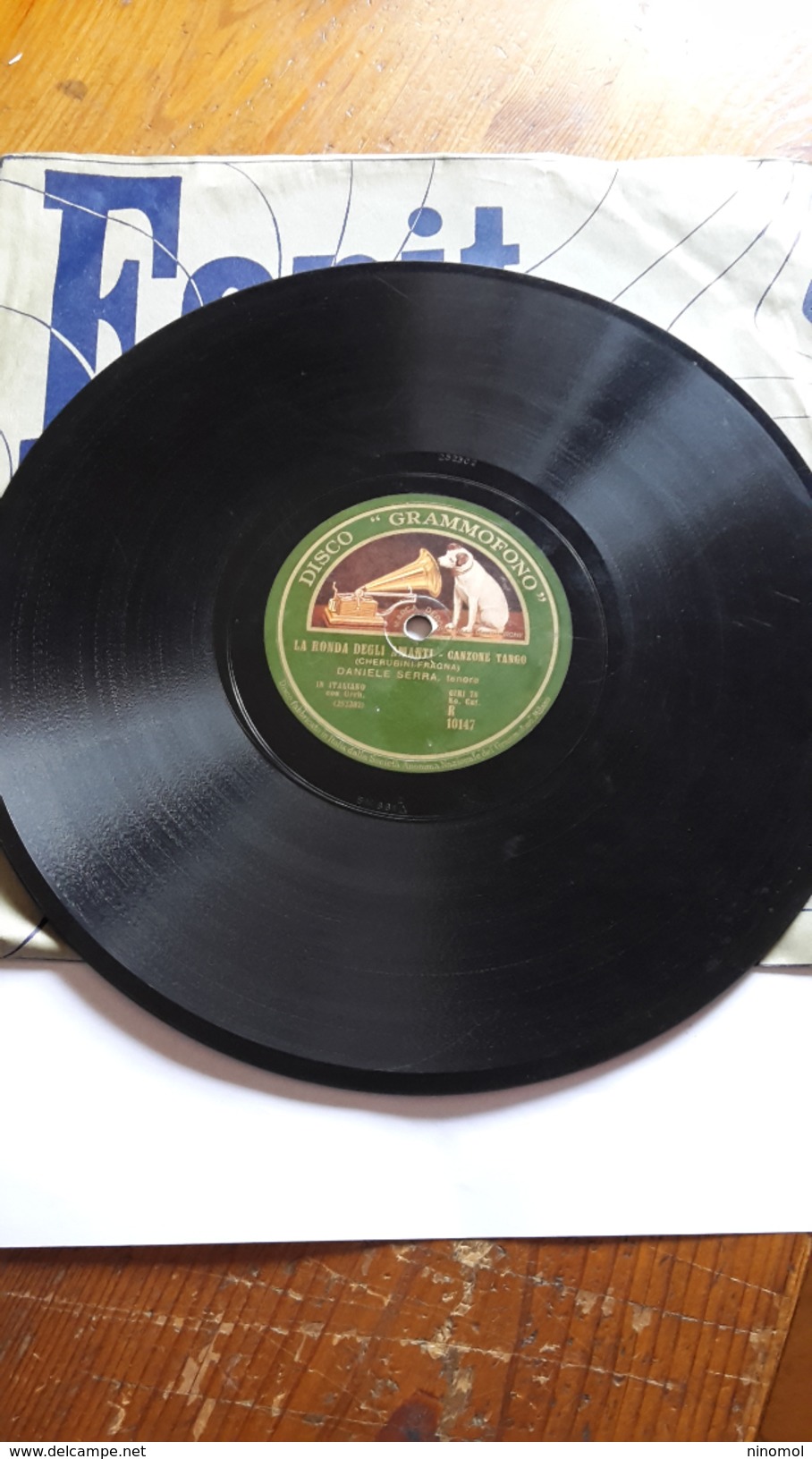Voce Del Padrone - Disco Grammofono  -  1935.  Serie R  10147. Daniele Serra - 78 T - Disques Pour Gramophone