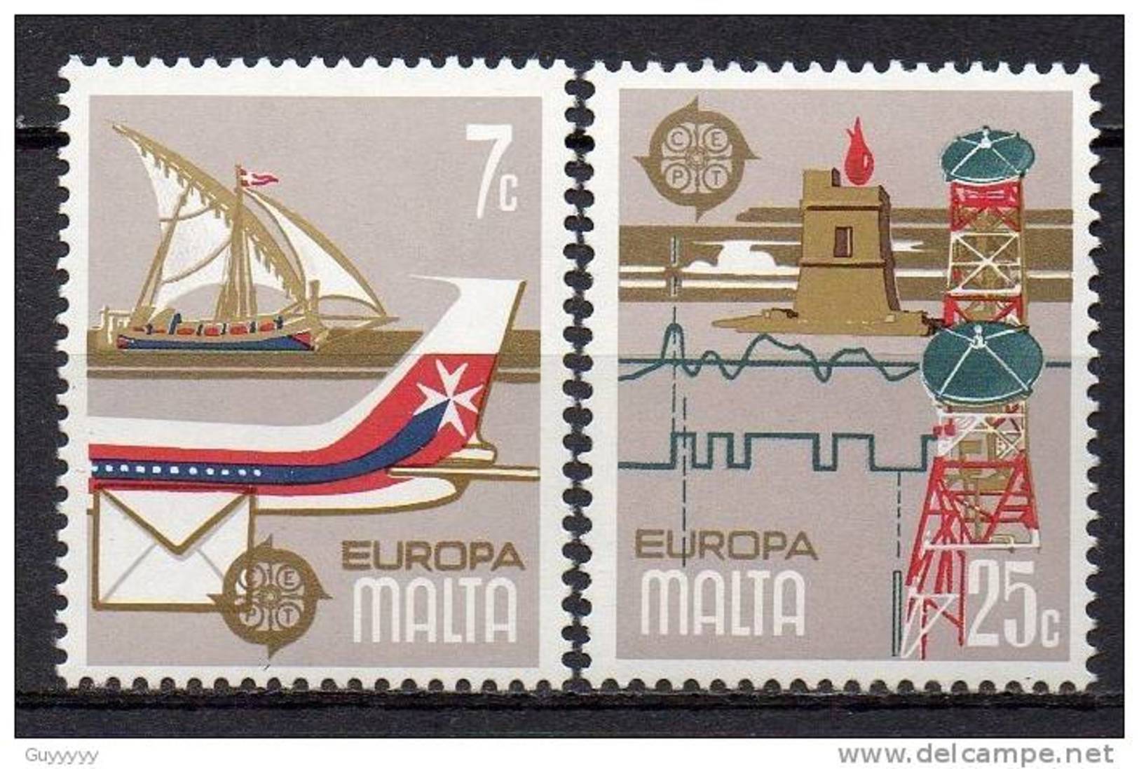 Malte - Malta - 1979 - Yvert N° 583 & 584 **  -  Europa - Malte